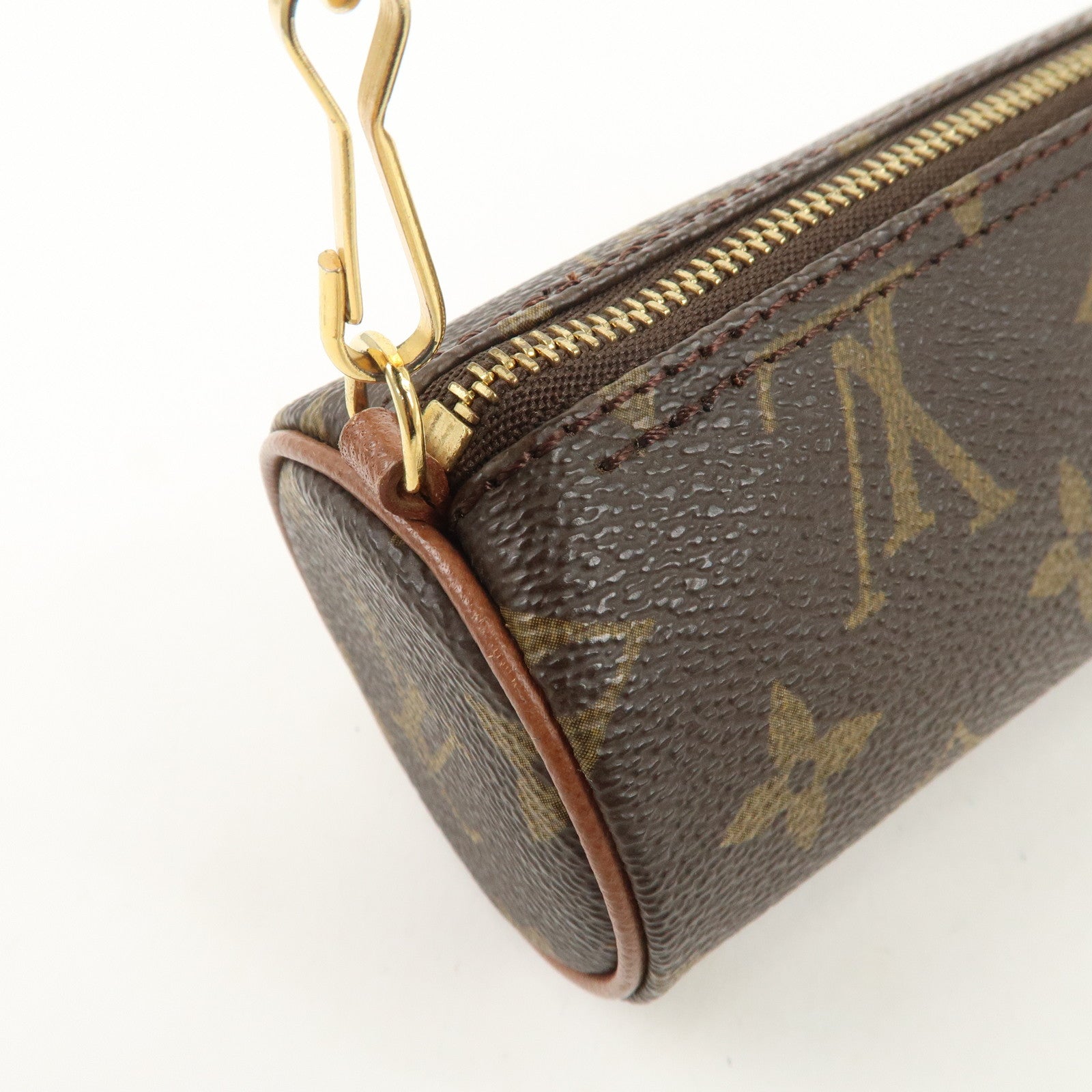 Louis Vuitton Monogram Mini Pouch for Papillon Bag Old Style Brown
