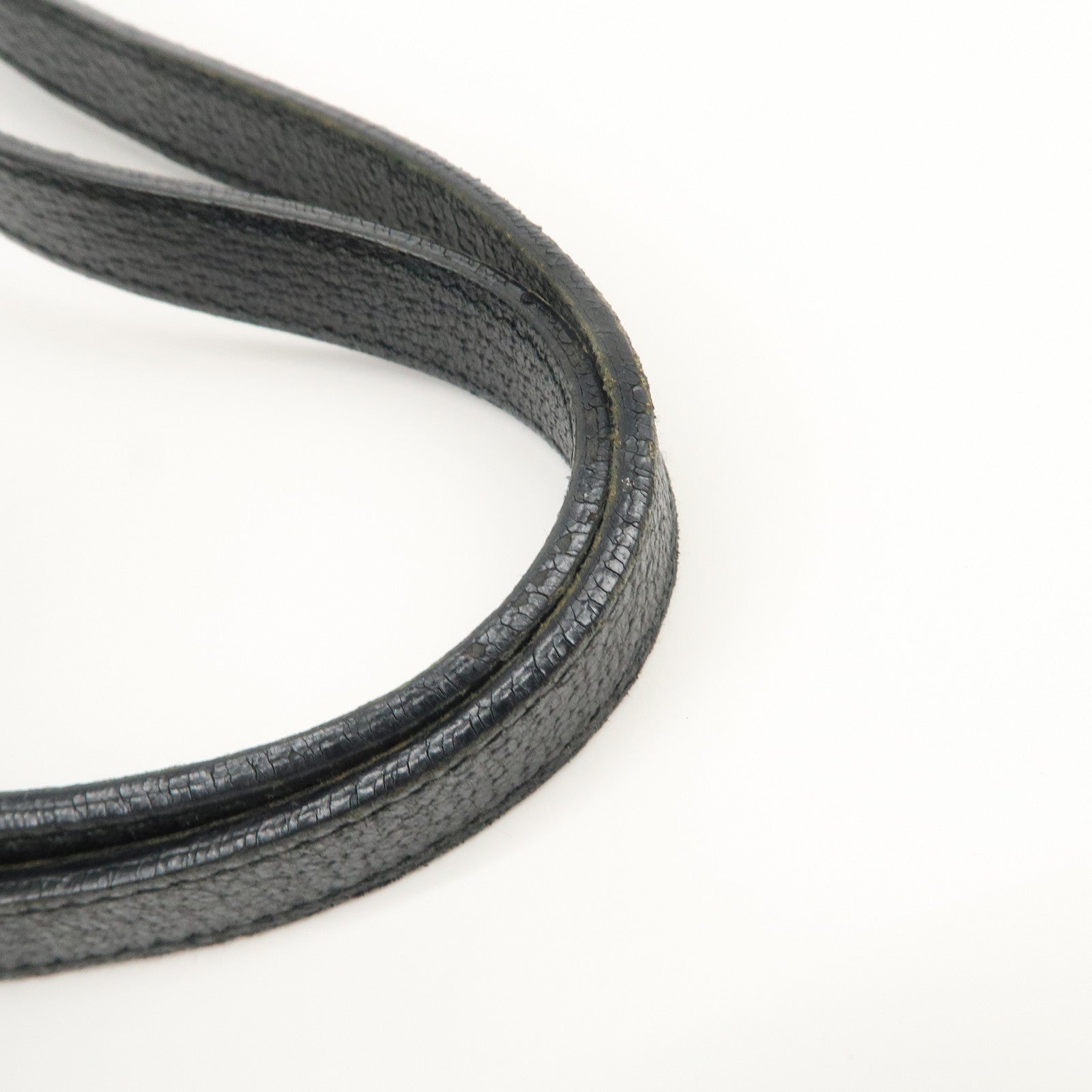 GUCCI Logo GG Canvas Leather Tote Bag Hand Bag Black 120836