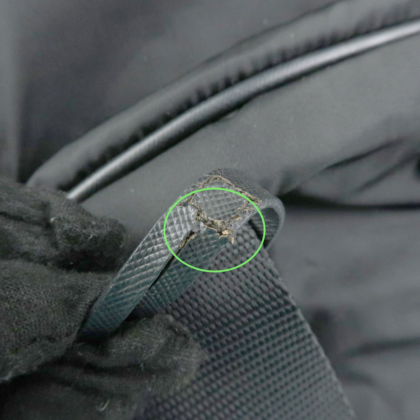 PRADA Triangle Logo Nylon Leather Boston Bag Travel Bag Black