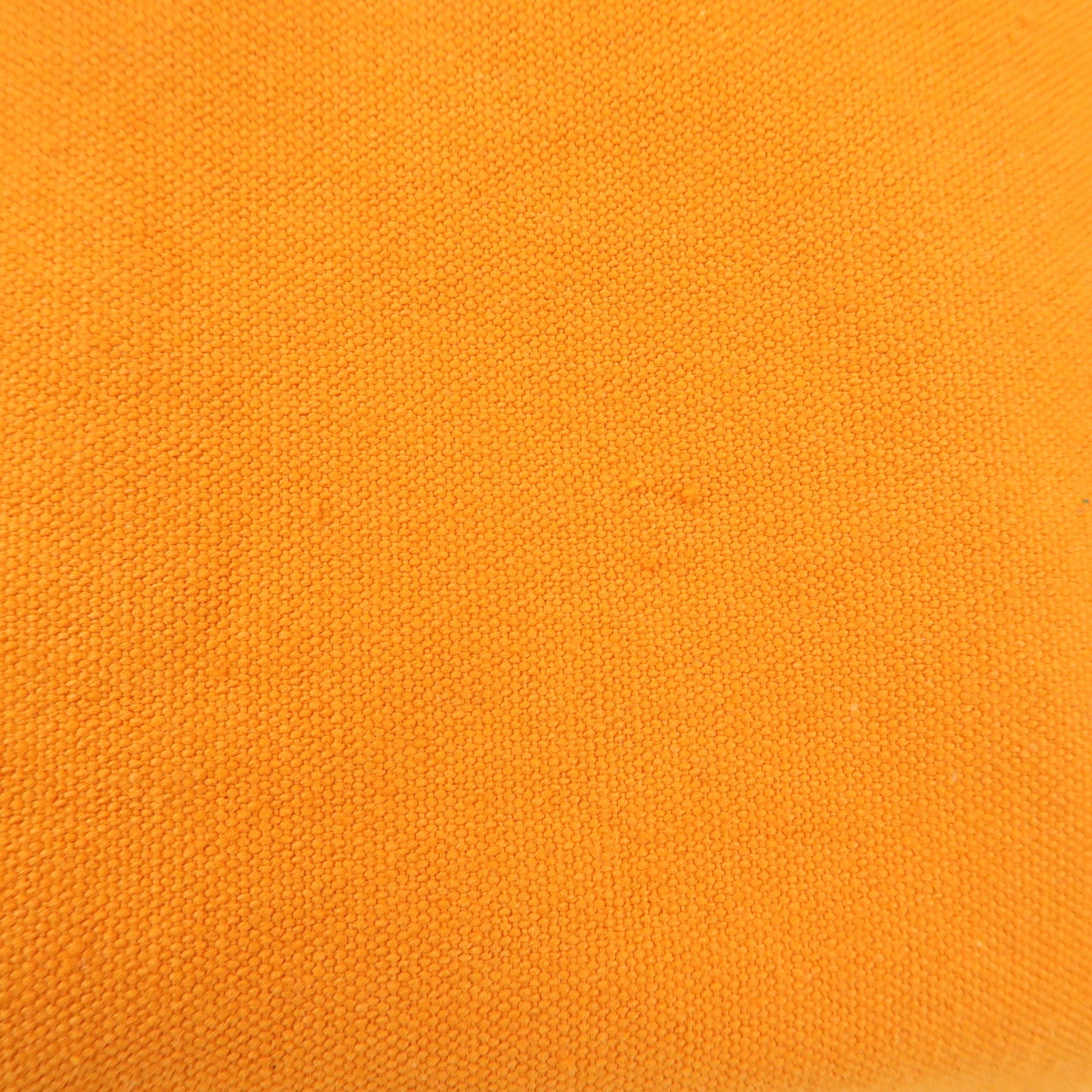 HERMES Cotton Leather Bora Bora GM Flat Pouch Fluorescent Orange