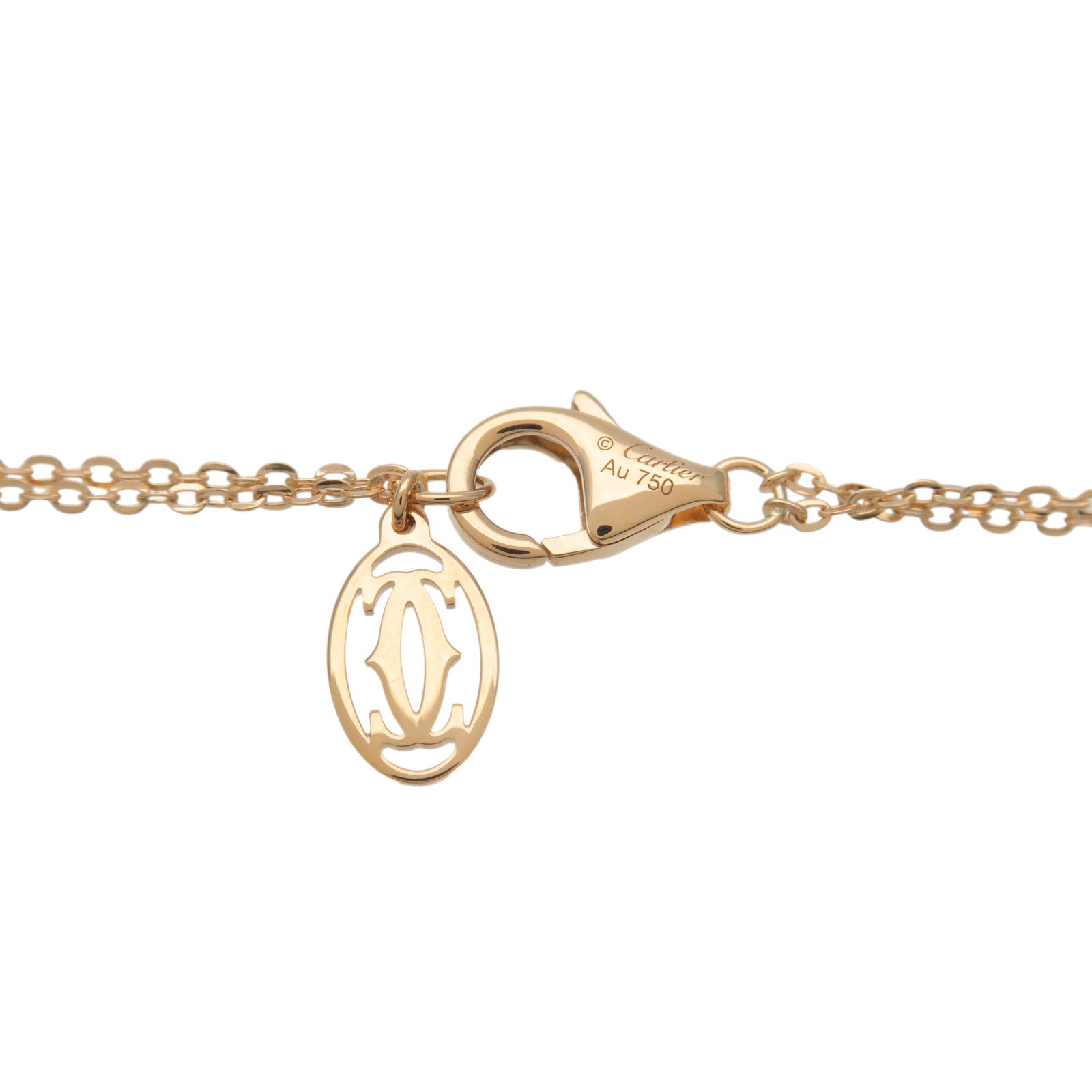 Cartier Sweet Trinity K18 750YG/WG/PG Necklace