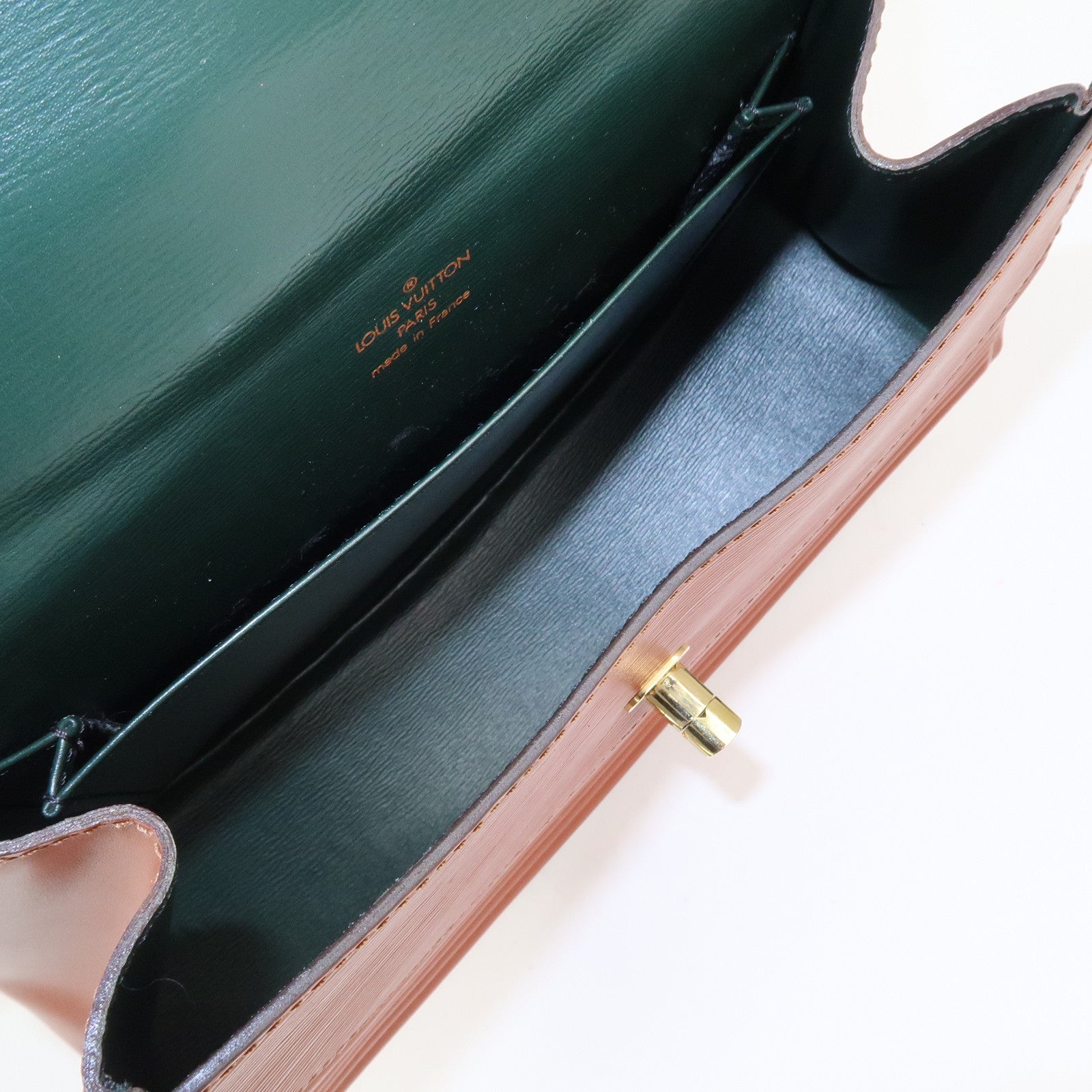 Louis Vuitton Epi Tilsit Shoulder Hand Bag Kenya Brown M52483