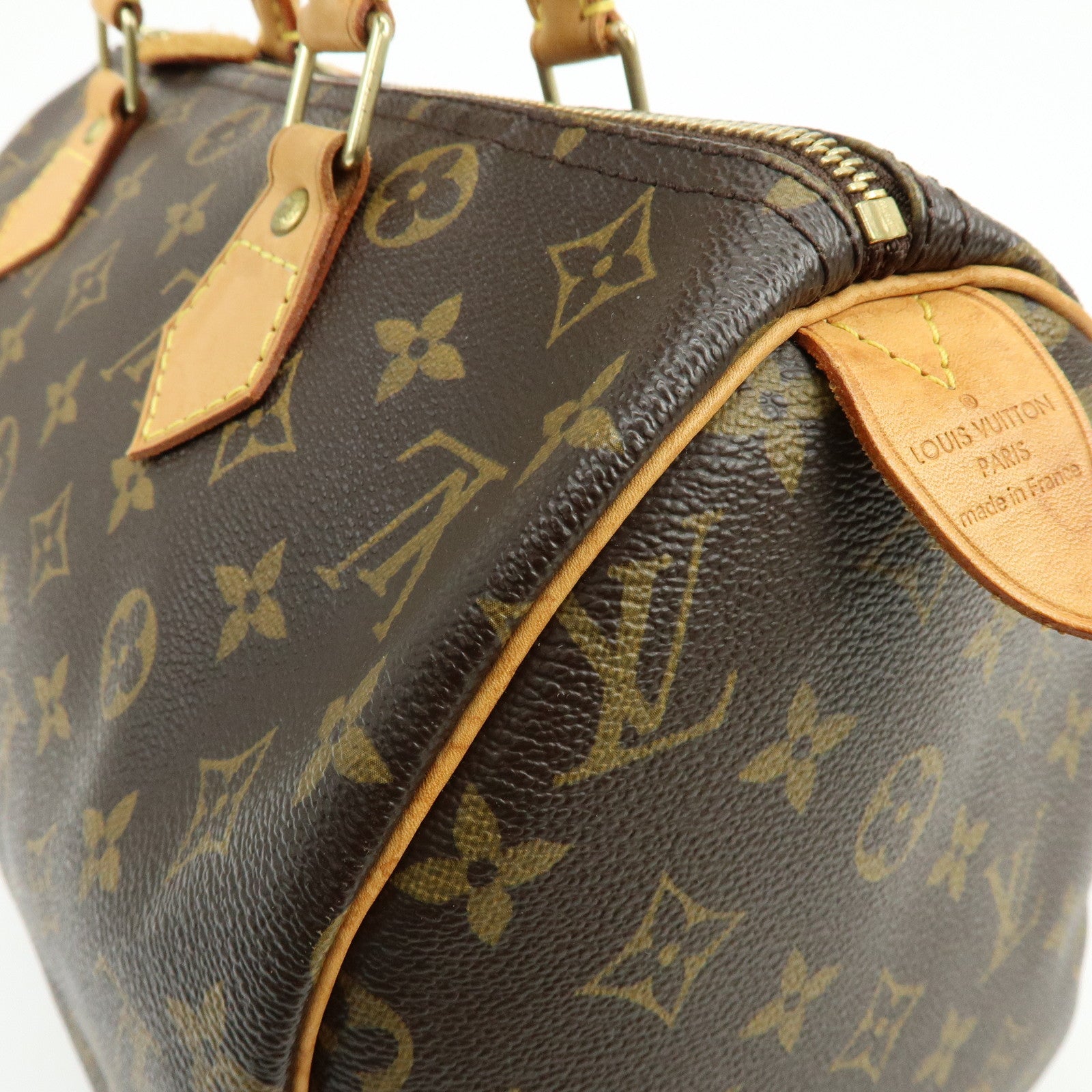 Louis Vuitton Monogram Speedy 30 Boston Bag Hand Bag Brown M41526