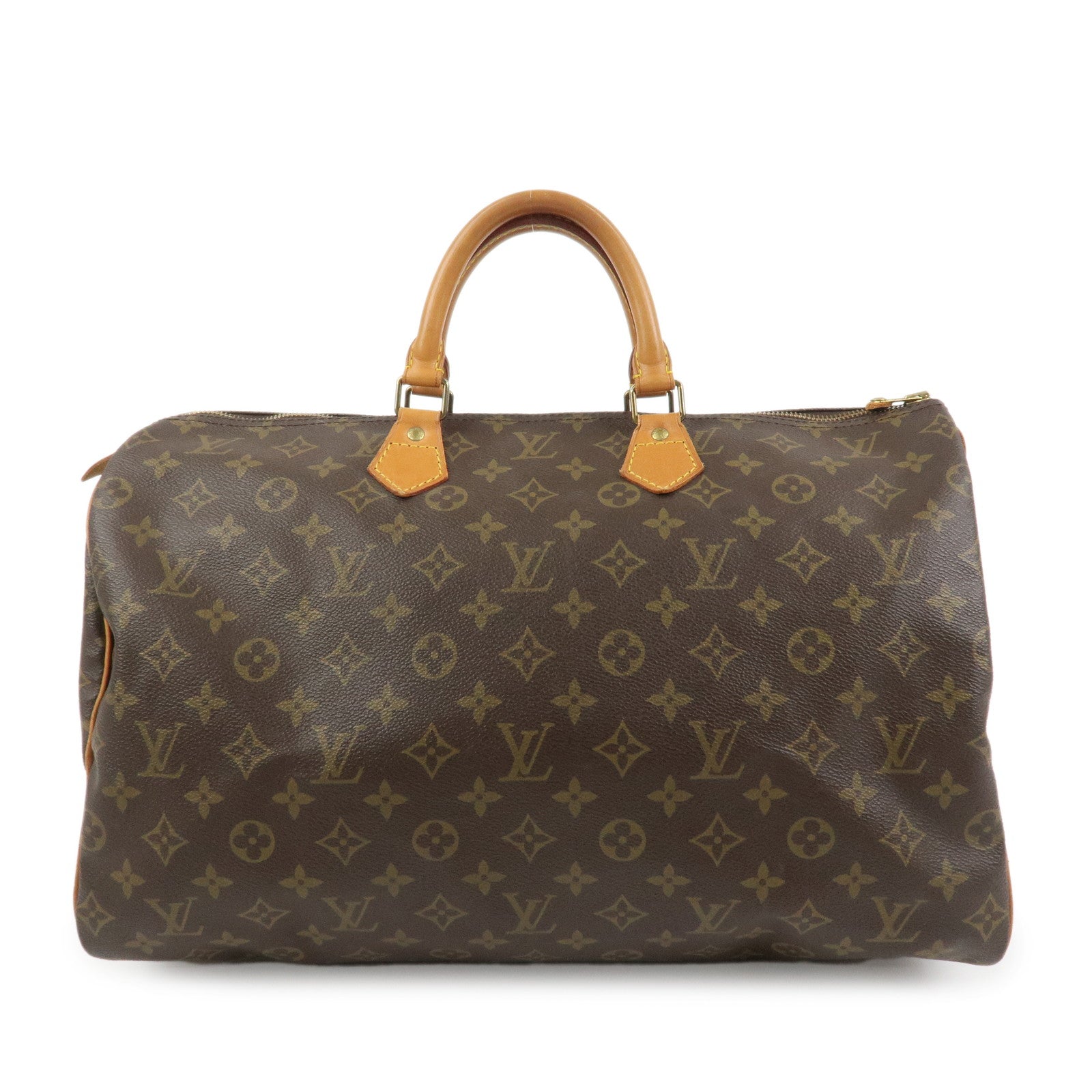 Louis Vuitton Monogram Speedy 40 Hand Bag Boston Bag Brown M41522