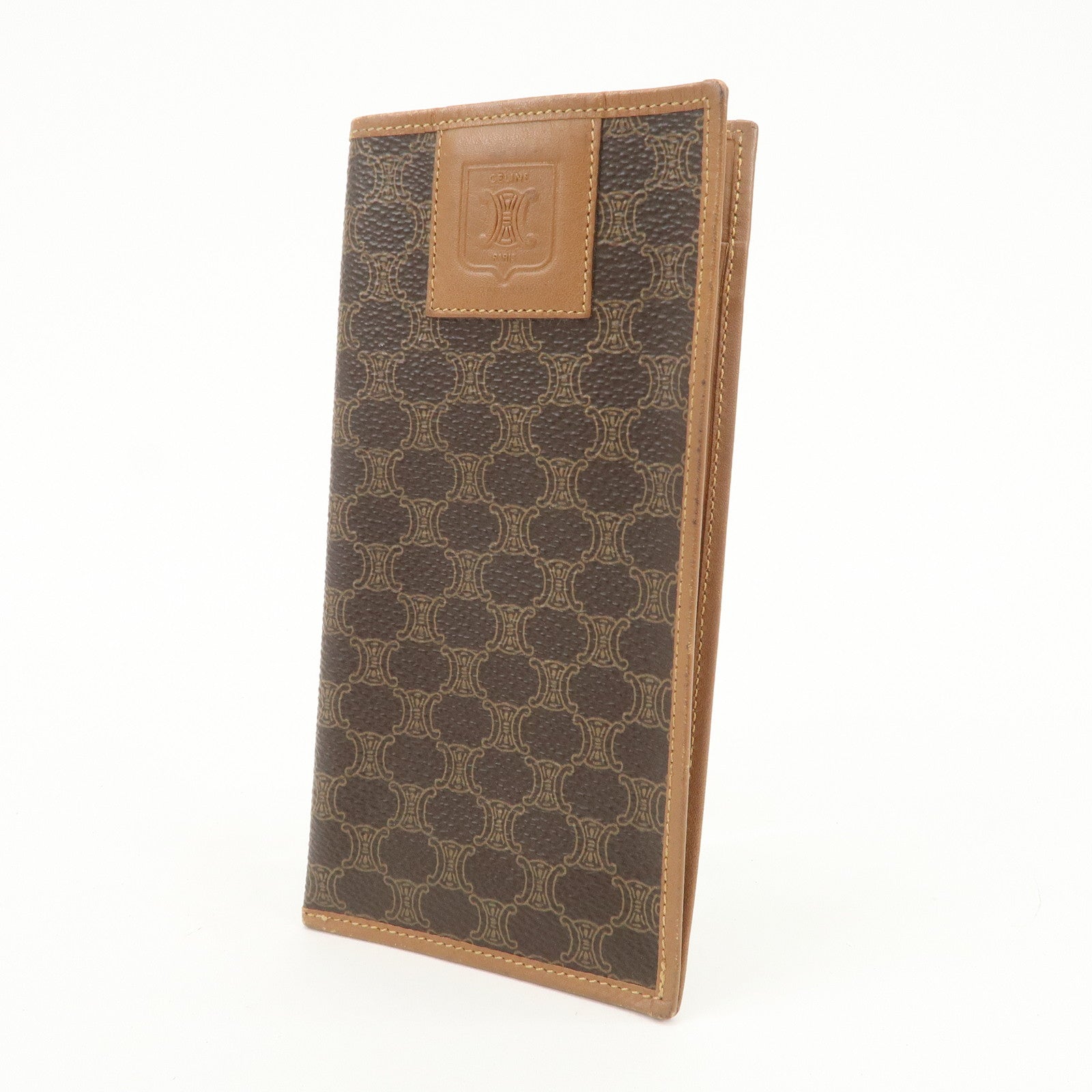 CELINE Macadam Set of 2 Sunglasses Case Key Case Brown