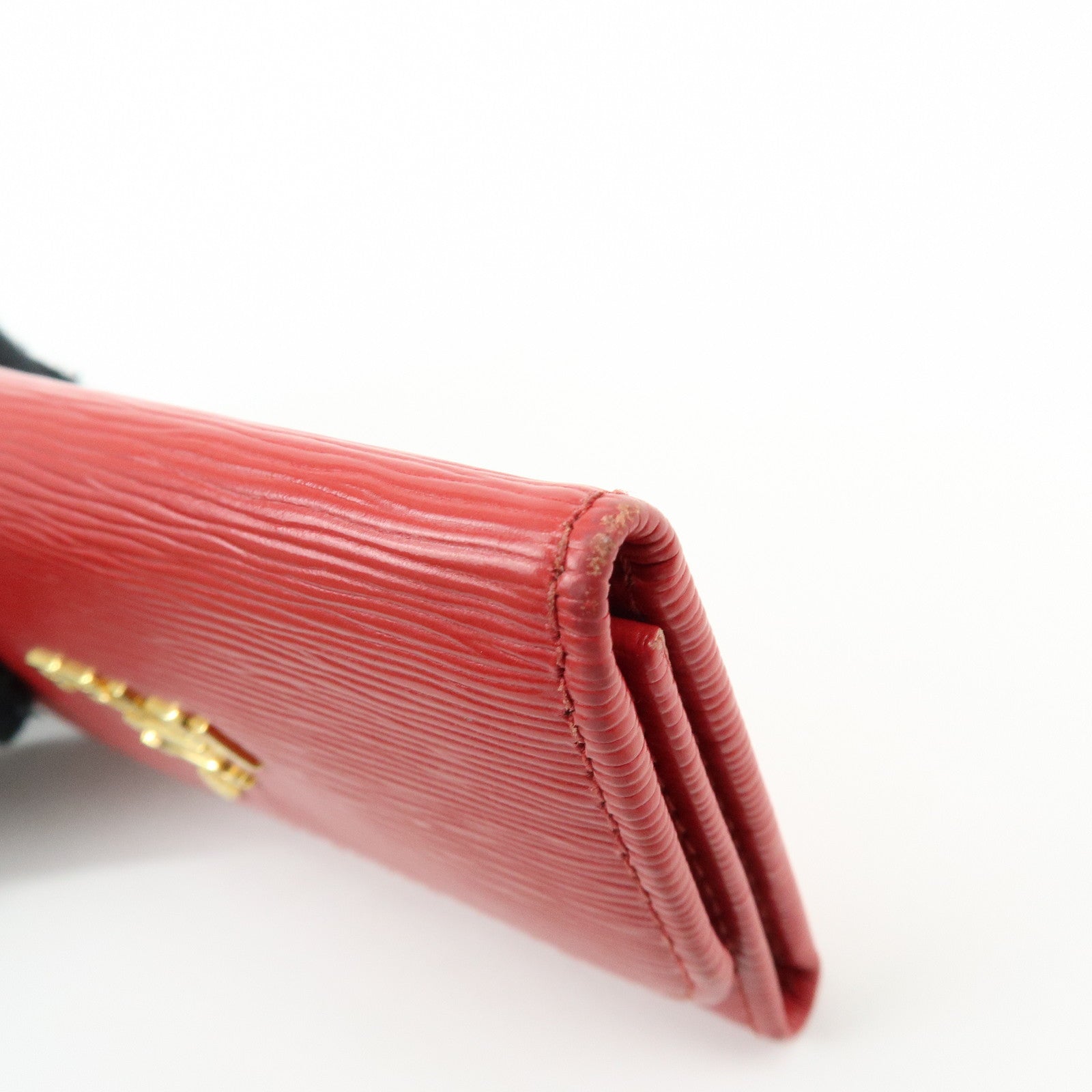PRADA Set of 2 Saffiano Leather Key Case Red 1PG004/1PG222