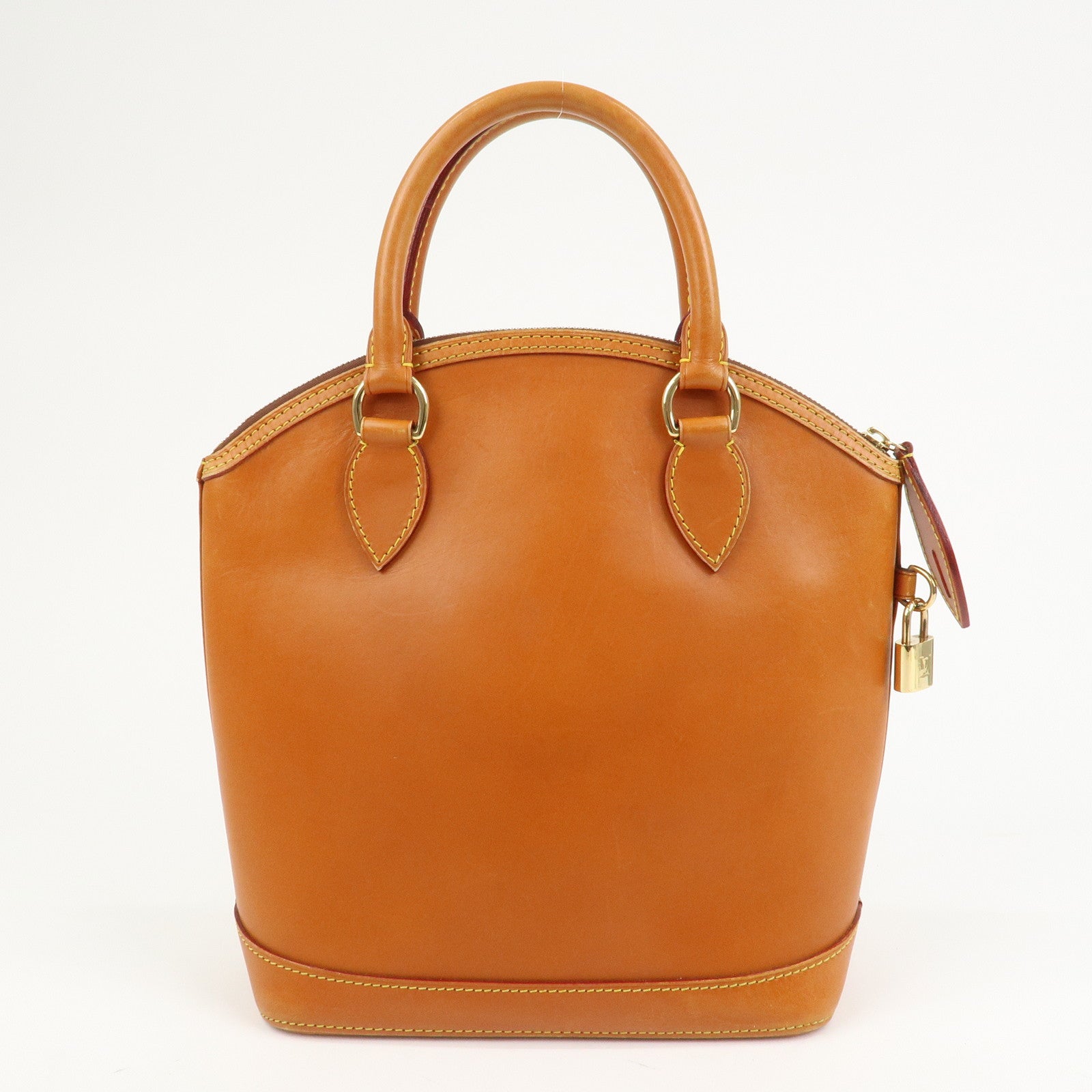 Louis Vuitton Lockit Nomade Leather Hand Bag Caramel Brown M85388