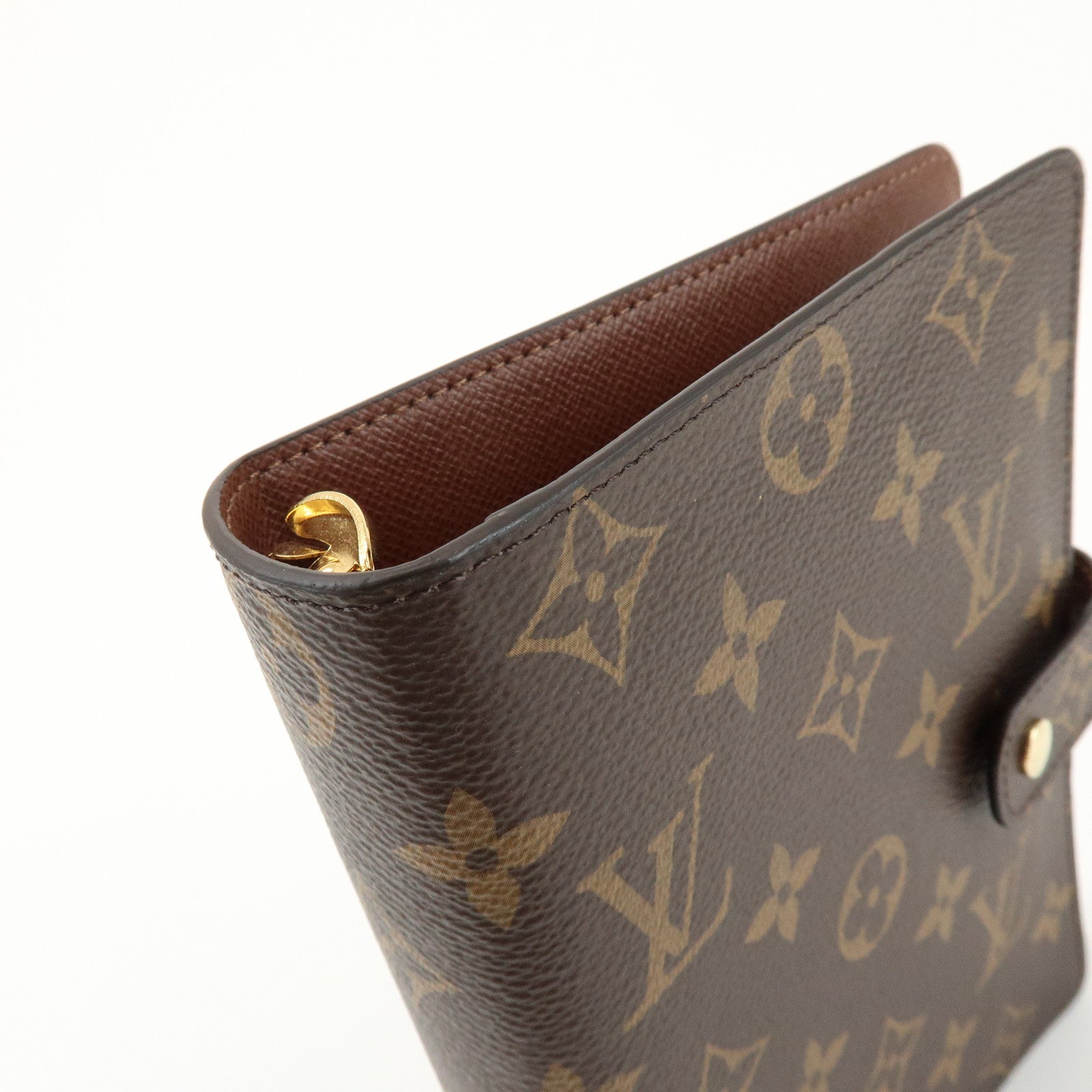 Louis Vuitton Monogram Agenda MM Planner Cover Brown R20004