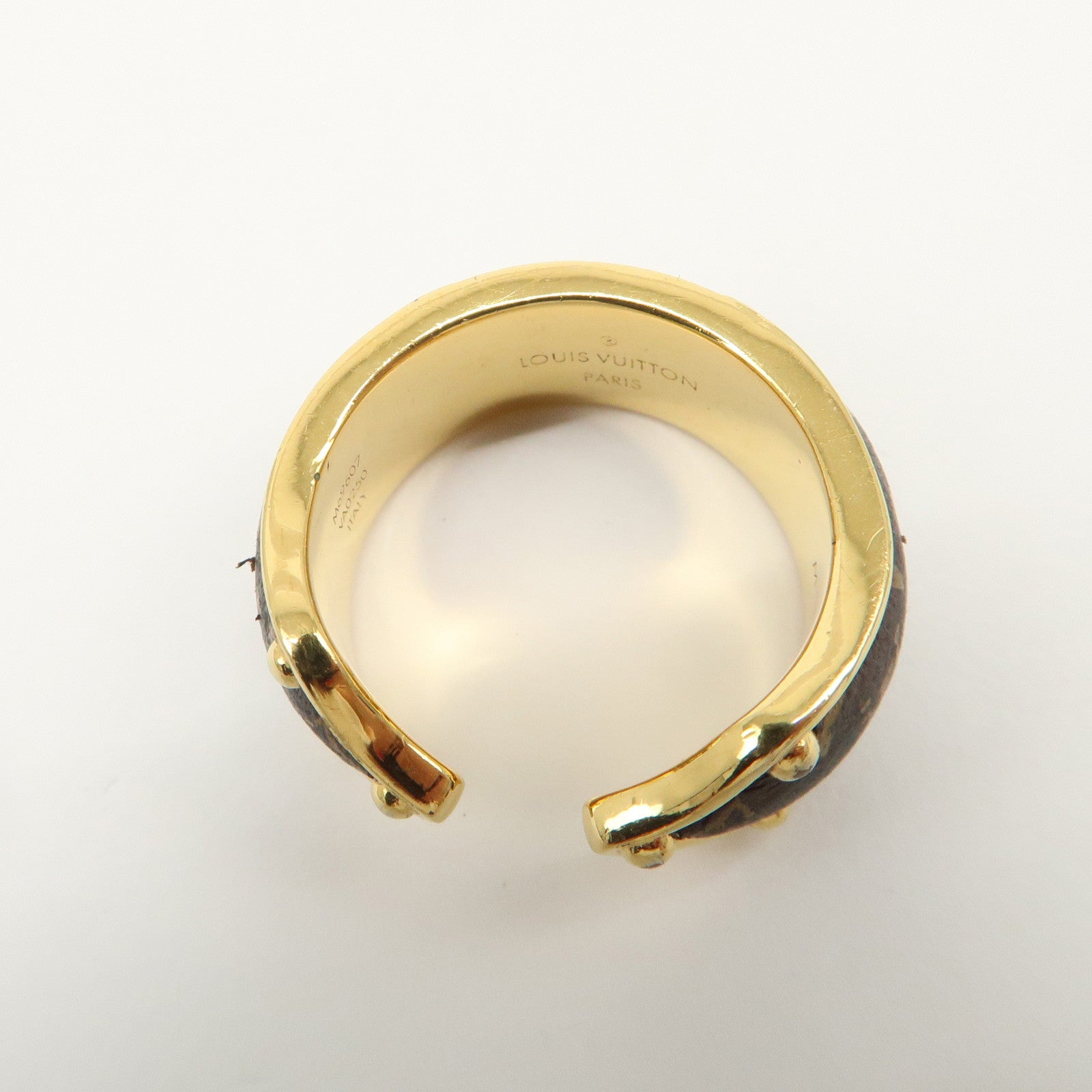 Louis Vuitton Bague Nanogram Sweet Dream Metal Ring M Gold M69607