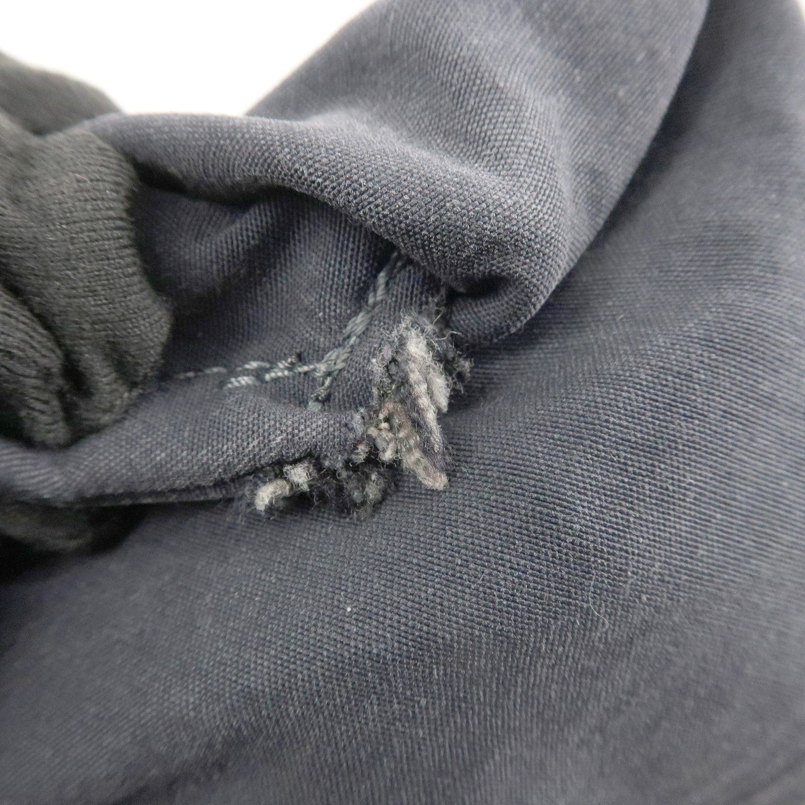 HERMES Her Line Canvas Omenito Shoulder Bag Crossbody Bag Gray Used