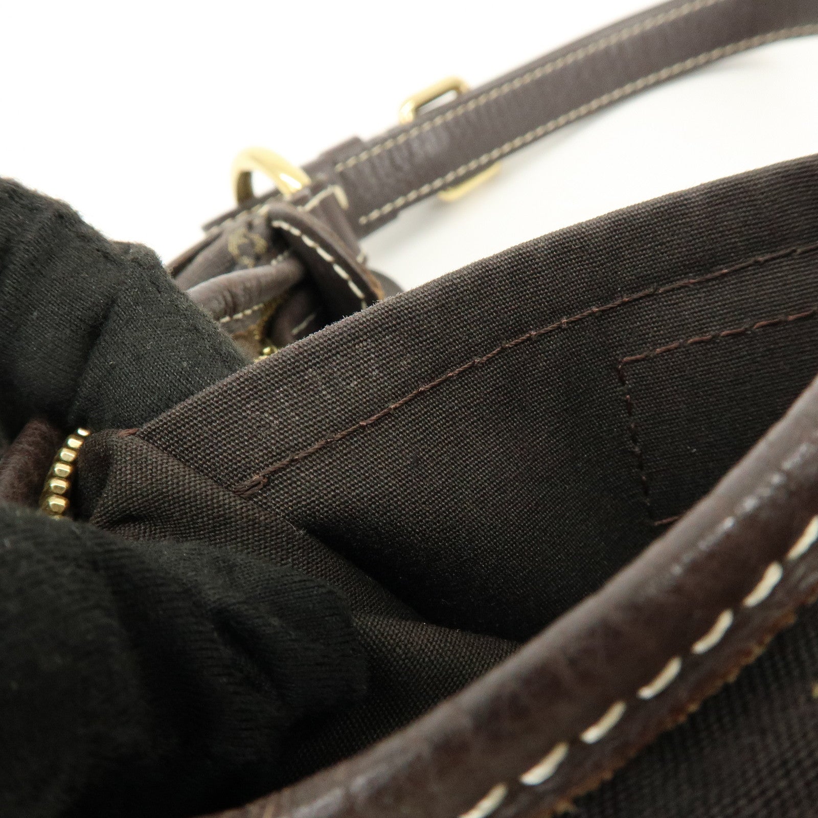 Louis Vuitton Monogram Mini Lin Manon PM Shoulder Bag Ebene M95621