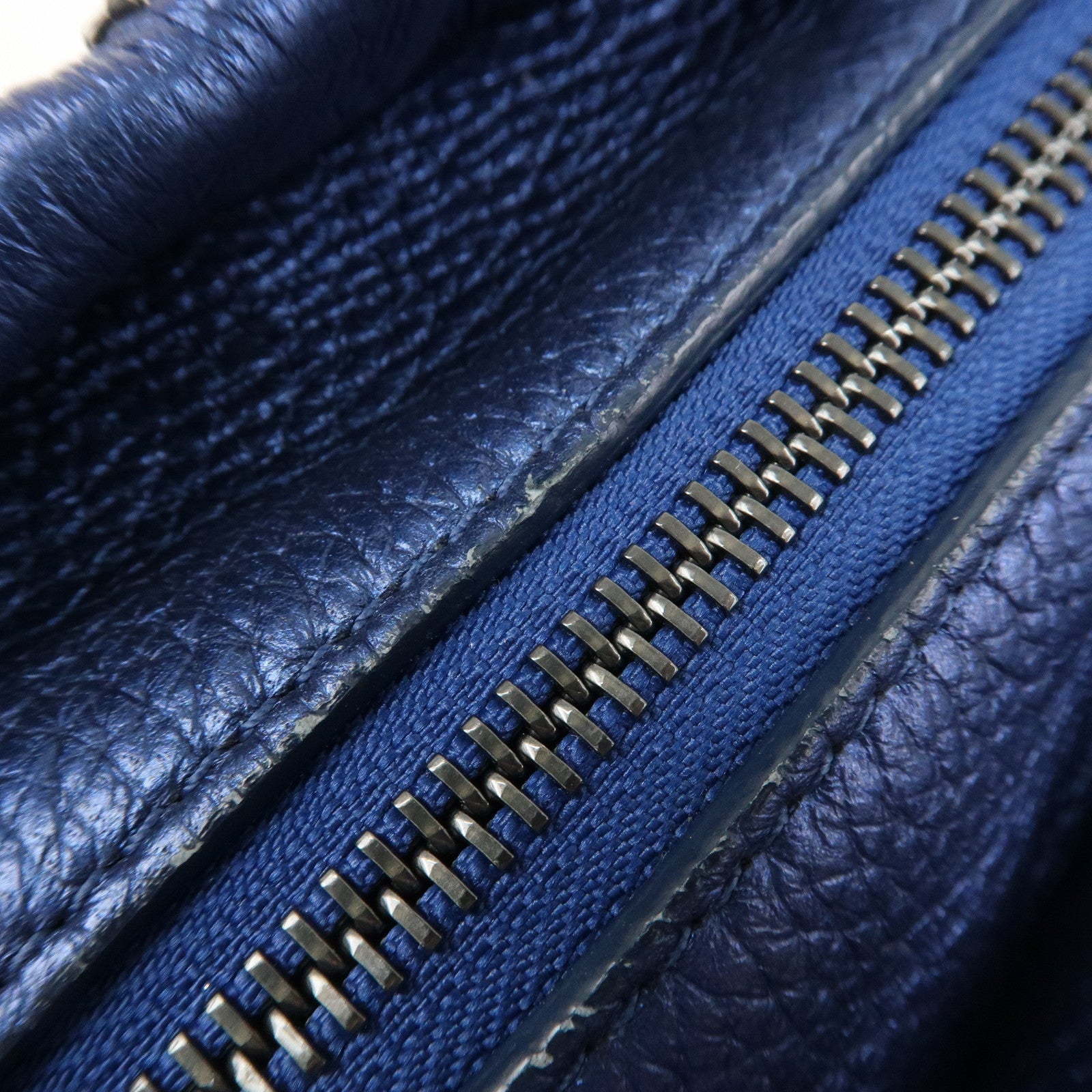 JIMMY CHOO Leather MINISARA 2Way Bag Hand Bag Shoulder Bag Blue