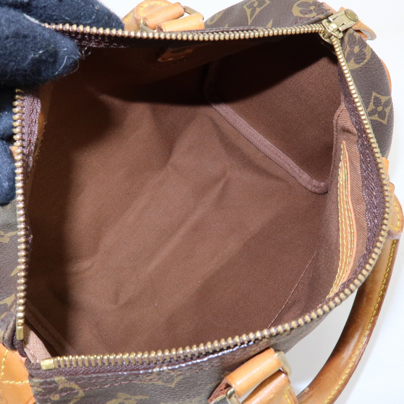 Louis Vuitton Monogram Speedy 25 Boston Bag Hand Bag Brown M41528