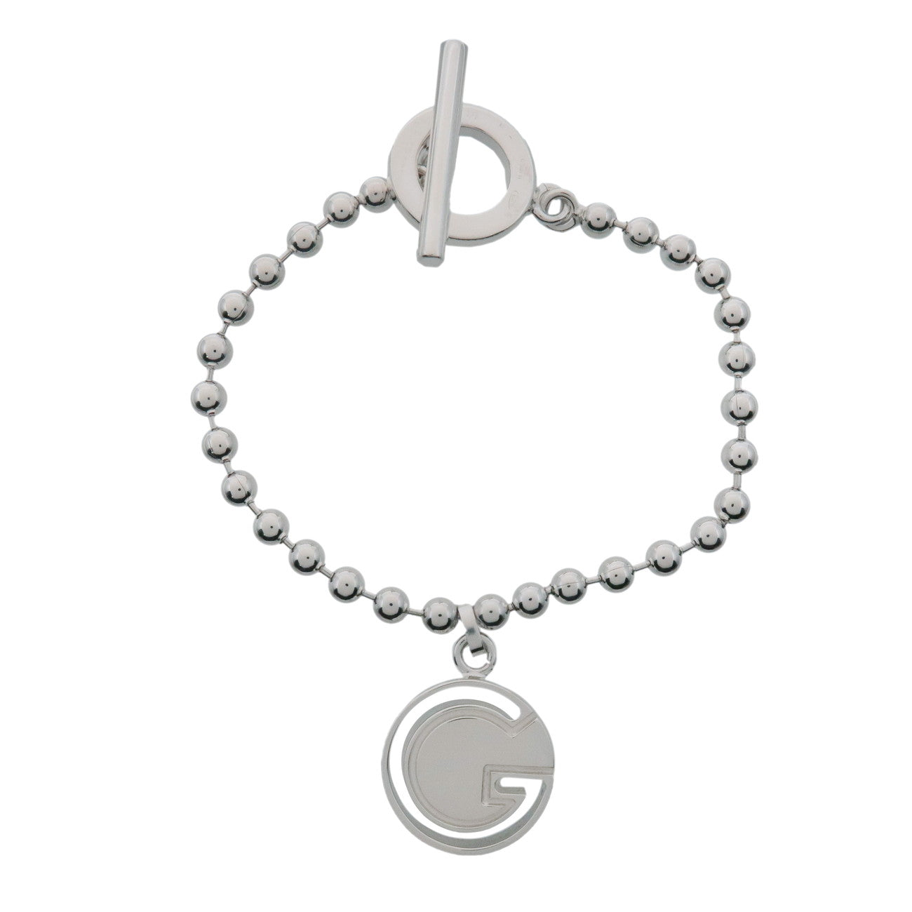 GUCCI Ball Chain Bracelet 16 SV925 Silver