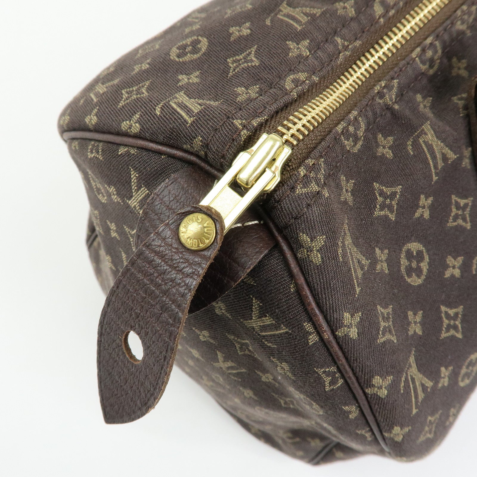Louis Vuitton Monogram Mini Lin Speedy 30 Boston Bag Ebene M95224