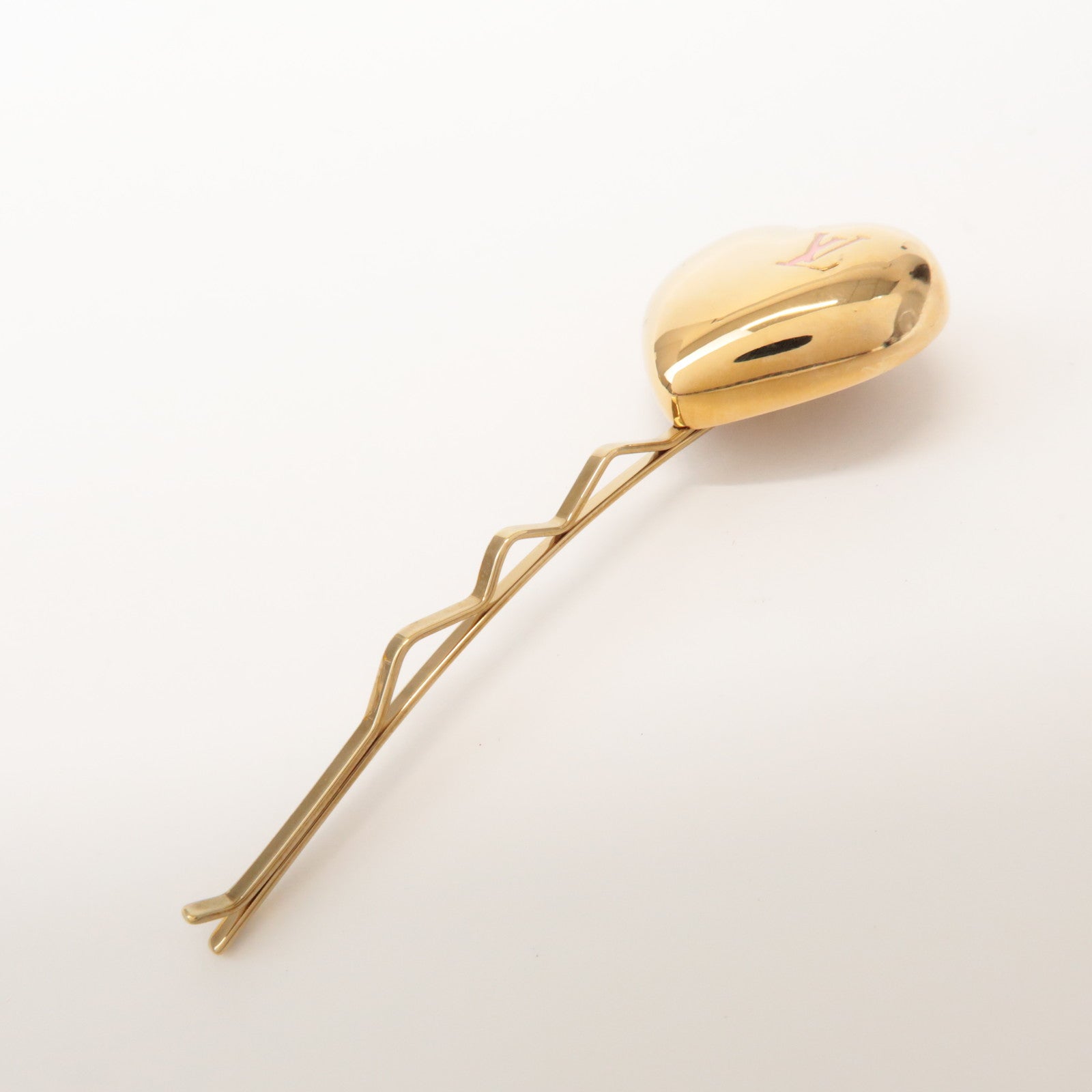 Louis Vuitton Set of 3 Plastic Metal Hair Pin Red Yellow M92349