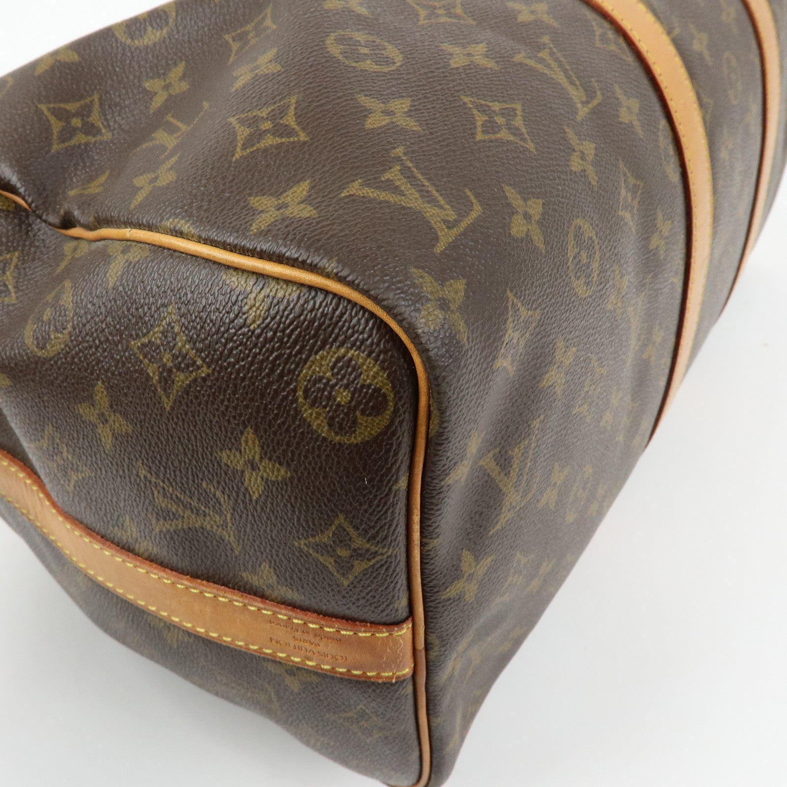 Louis Vuitton Monogram Keep All Bandouliere 45 Boston Bag M41418
