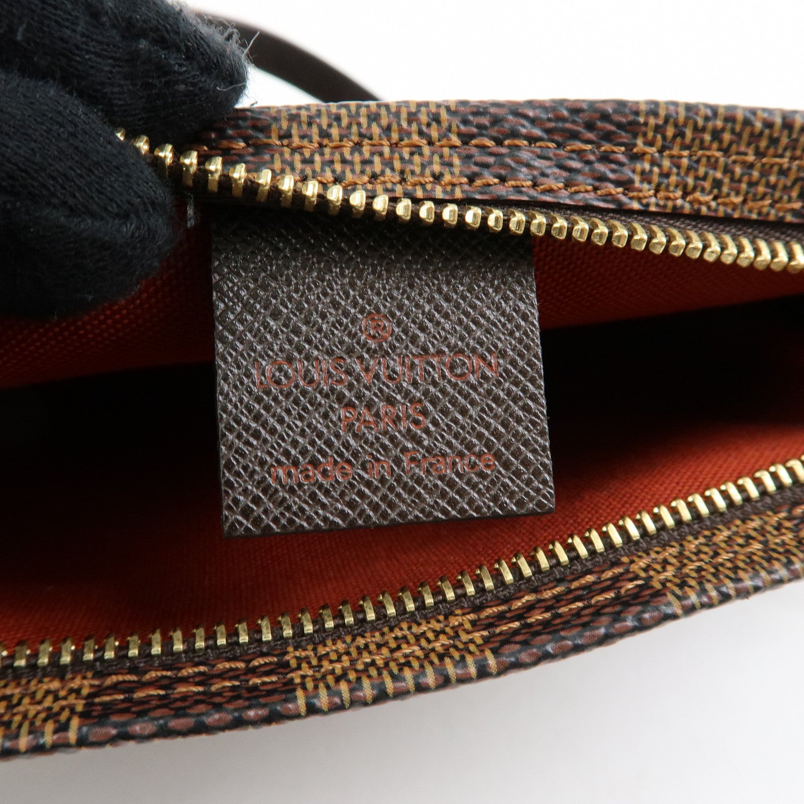 Louis Vuitton Damier Trousse Makeup Accessory Pouch Brown N51982