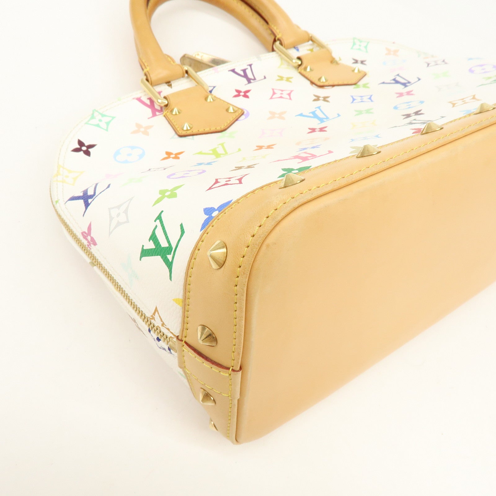 Louis Vuitton Monogram Multicolor Alma PM Hand Bag Blanc M92647
