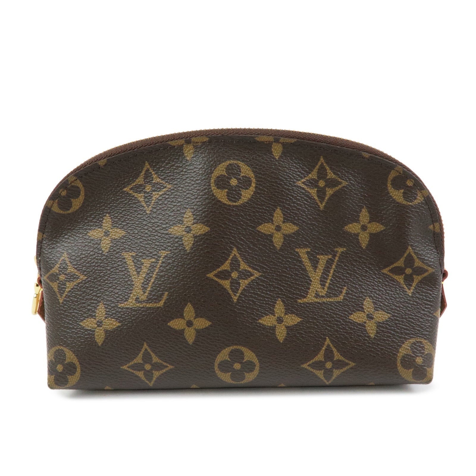 Louis Vuitton Monogram Pochette Cosmetic PM Pouch Brown M47515