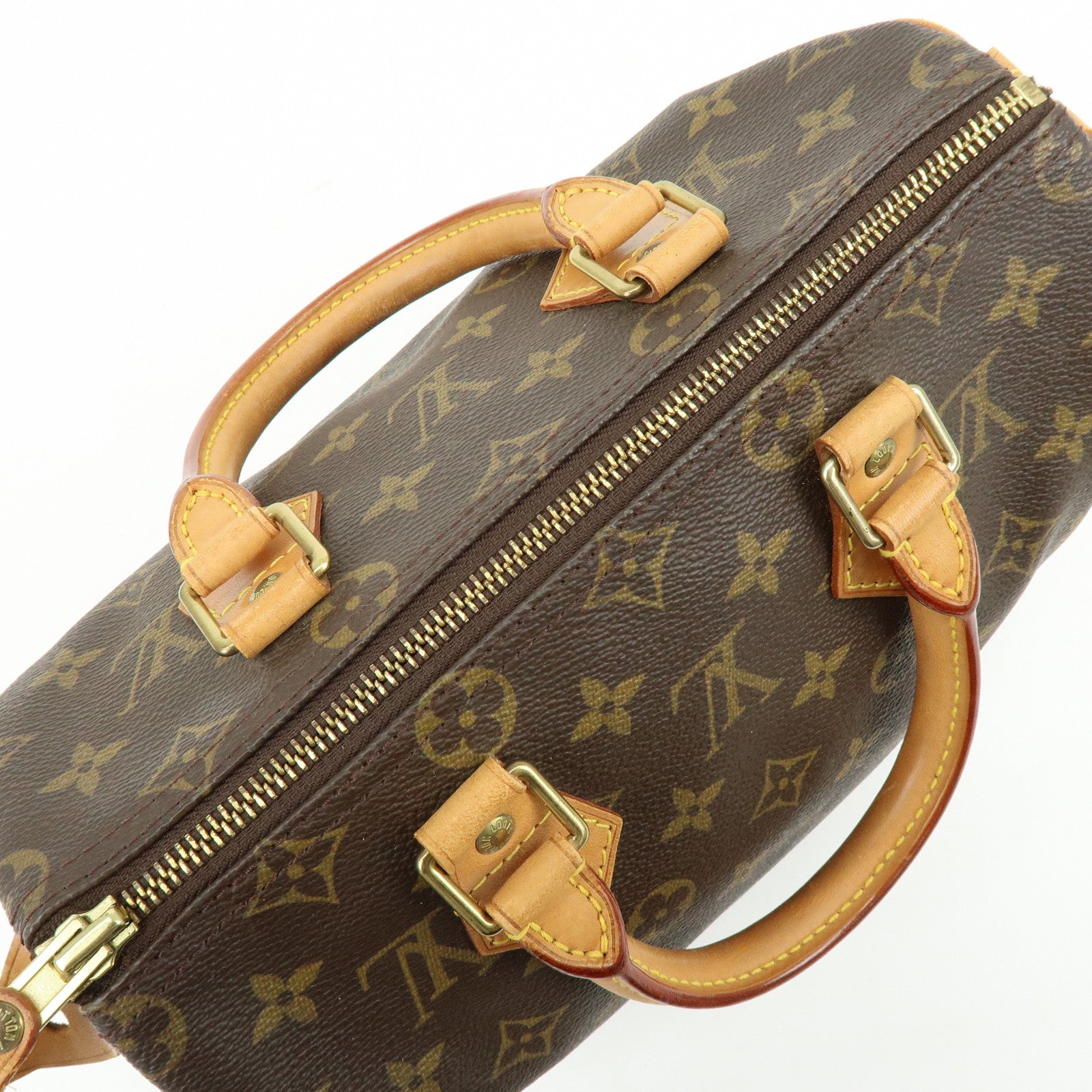 Louis Vuitton Monogram Speedy 25 Boston Bag Hand Bag Brown M41528