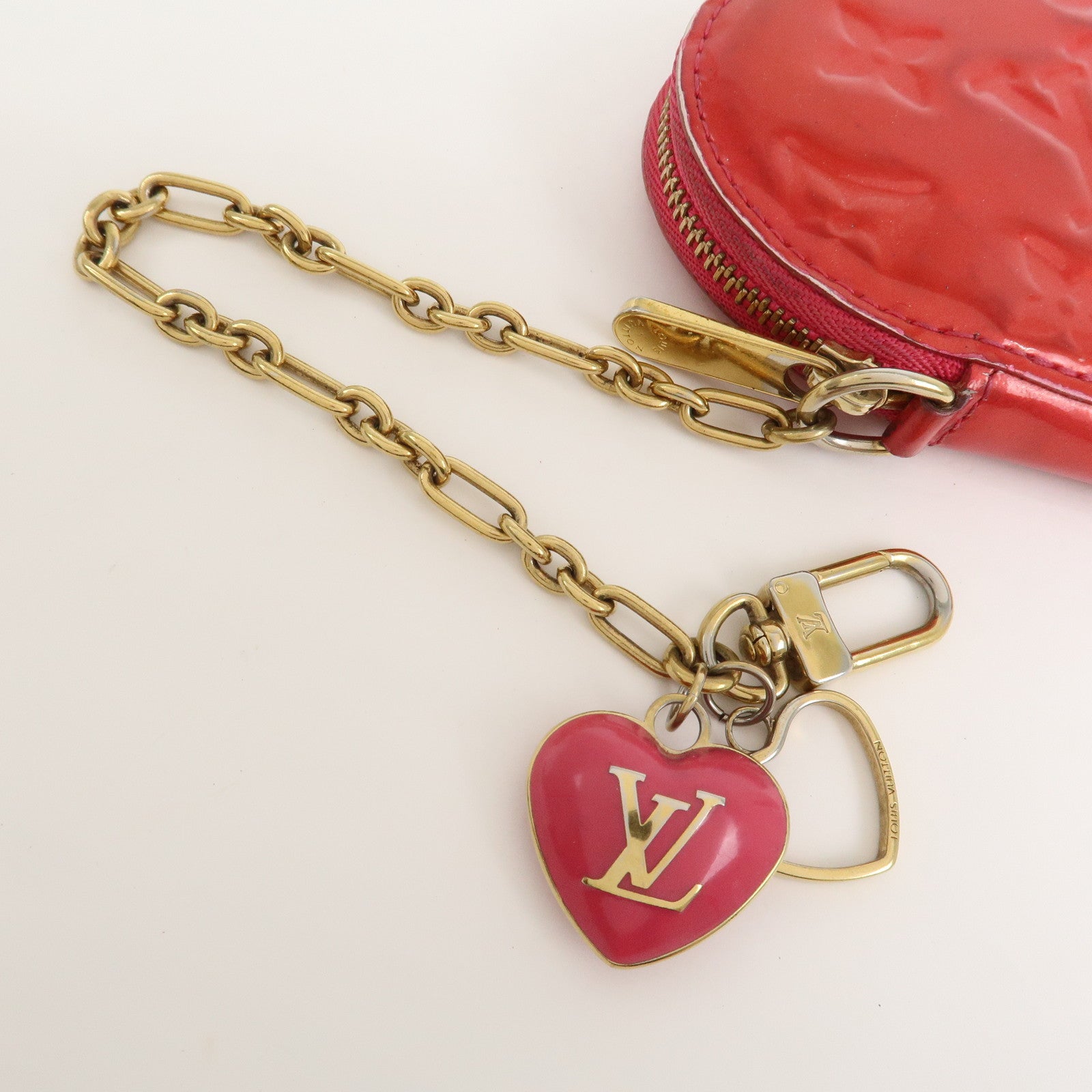 Louis Vuitton Monogram Vernis Porte Monnaie Coeur Coin Case M93657