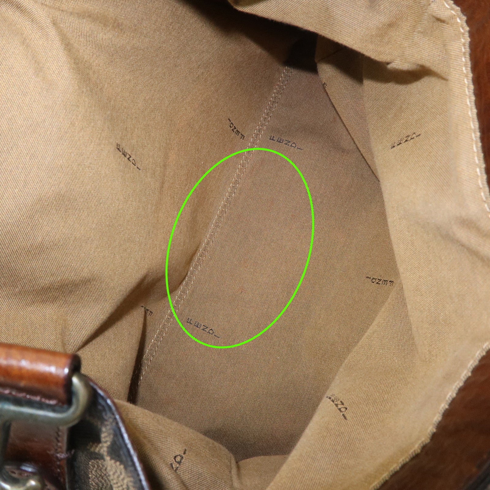 FENDI Ethnico Zucca Canvas Leather Tote Bag Shoulder Bag 8BN157