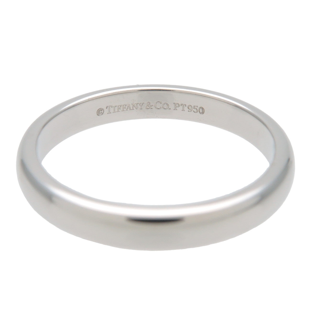 Tiffany & Co Classic Band Ring PT950 Platinum US6.5 EU53 HK14