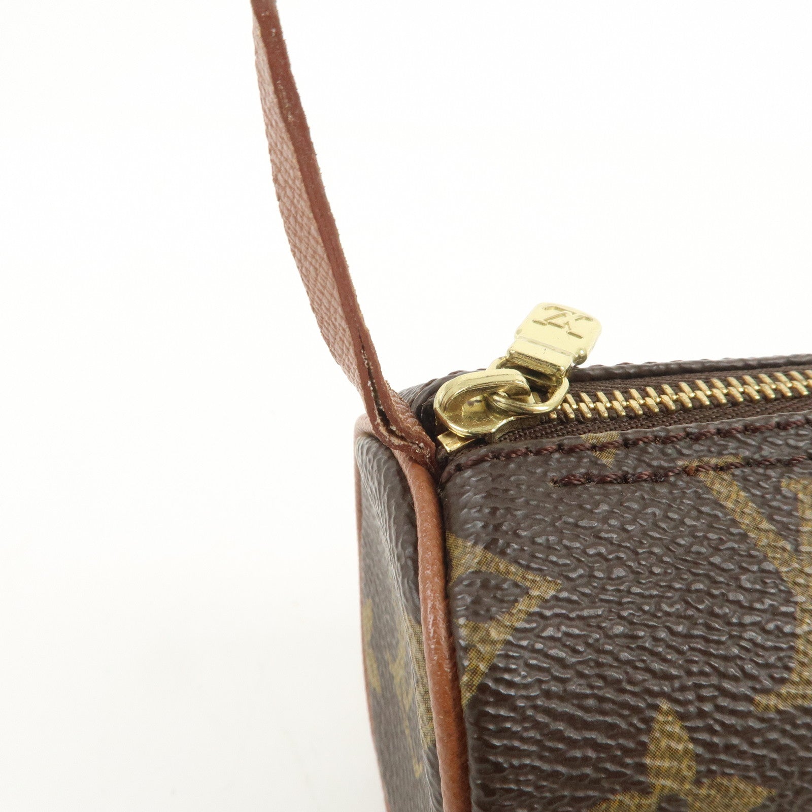 Louis Vuitton Monogram Mini Pouch for Papillon Bag Old Style Brown