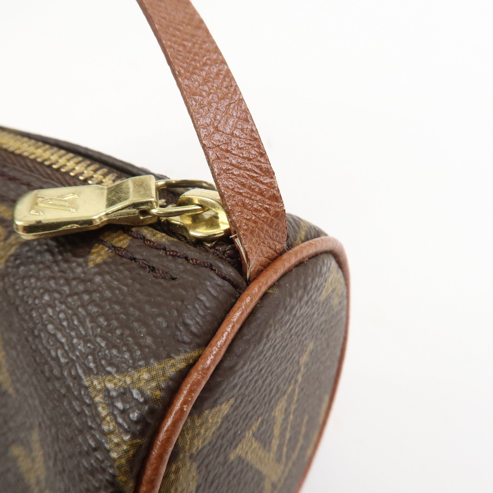 Louis Vuitton Monogram Mini Pouch for Papillon Bag Old Style Brown