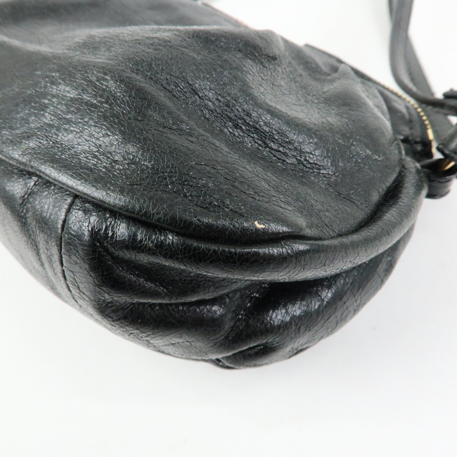 Chloe Leather 2Way Bag Mini Shoulder Crossbody Bag Clutch Bag Black