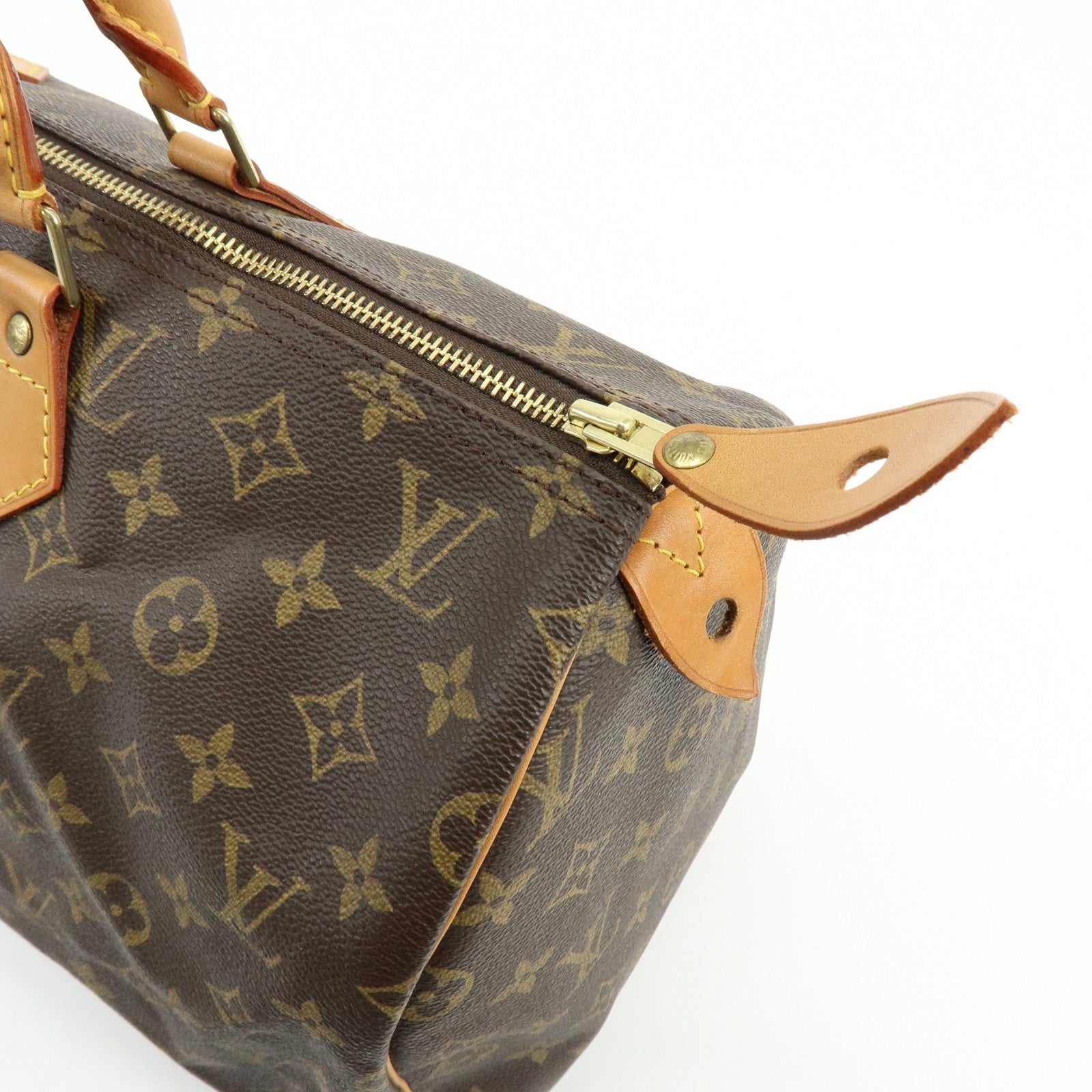 Louis Vuitton Monogram Speedy 40 Hand Bag Boston Bag Brown M41522