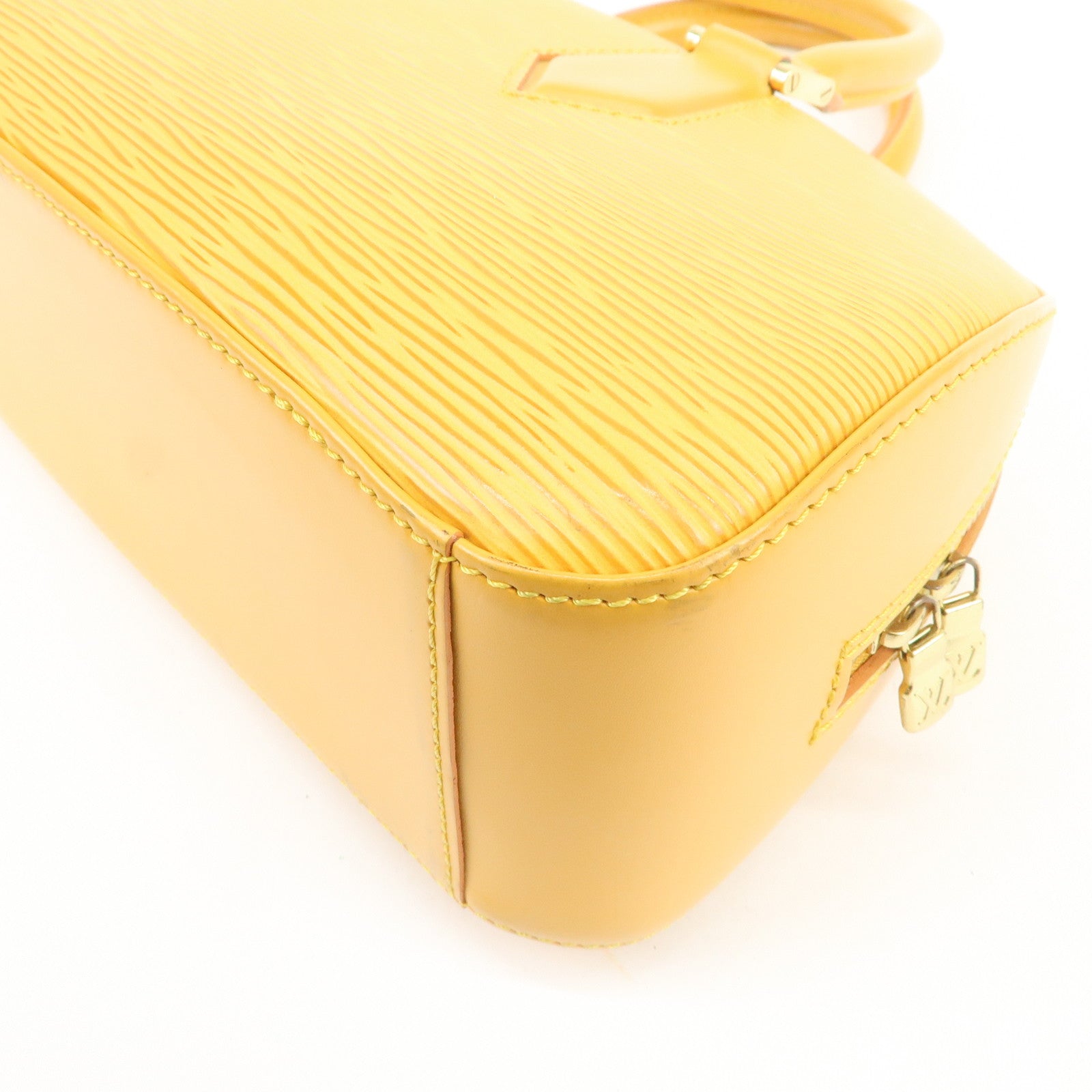 Louis Vuitton Epi Leather Jasmine Hand Bag Tassilli Yellow M52089