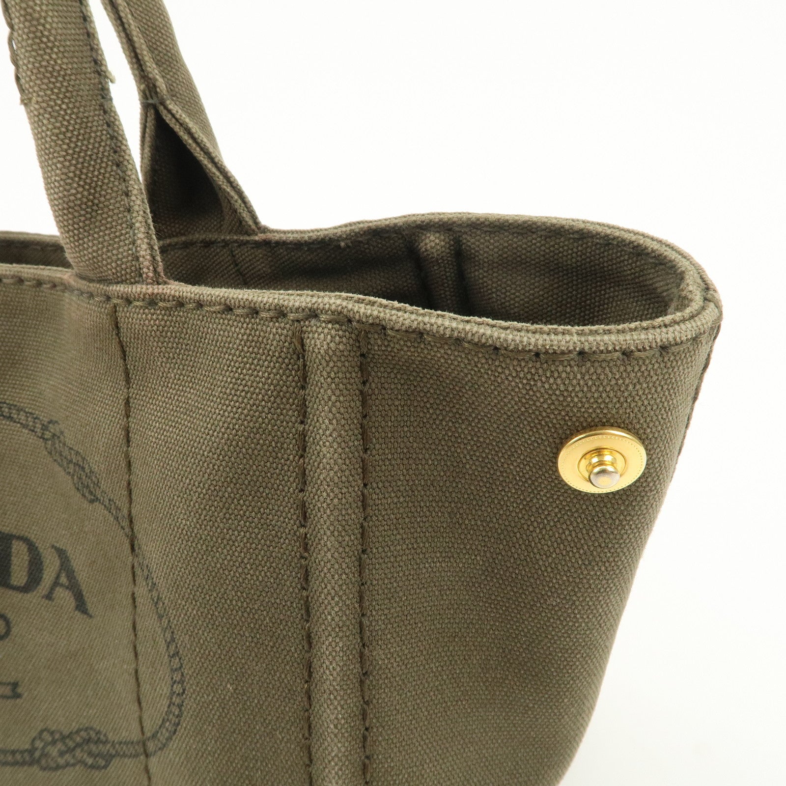 PRADA Canapa Mini Canvas 2WAY Bag Hand Bag Shoulder Bag BN2439G