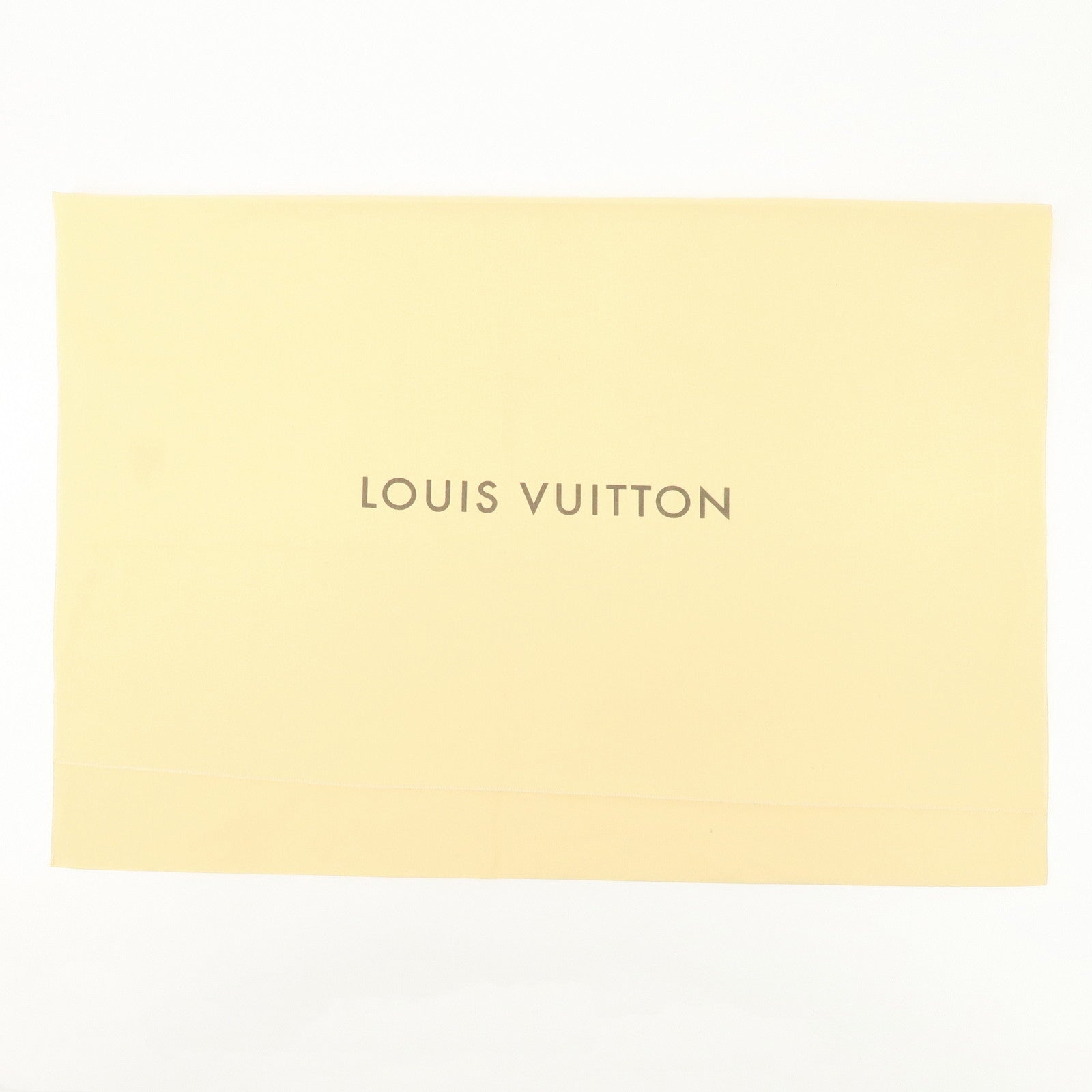 Louis Vuitton LV Logo Set Of 12 Dust Bag Storage Bag Flap Style Beige Used