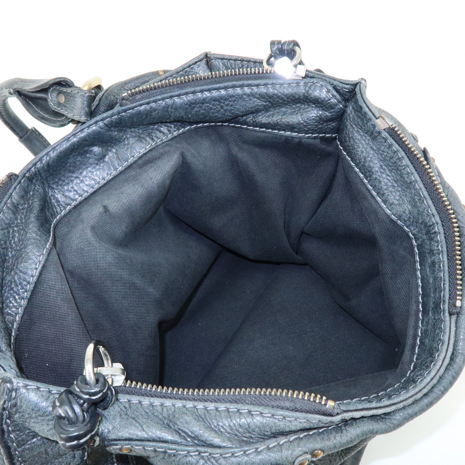 Chloe Paddington Leather Tote Bag Shoulder Bag Black