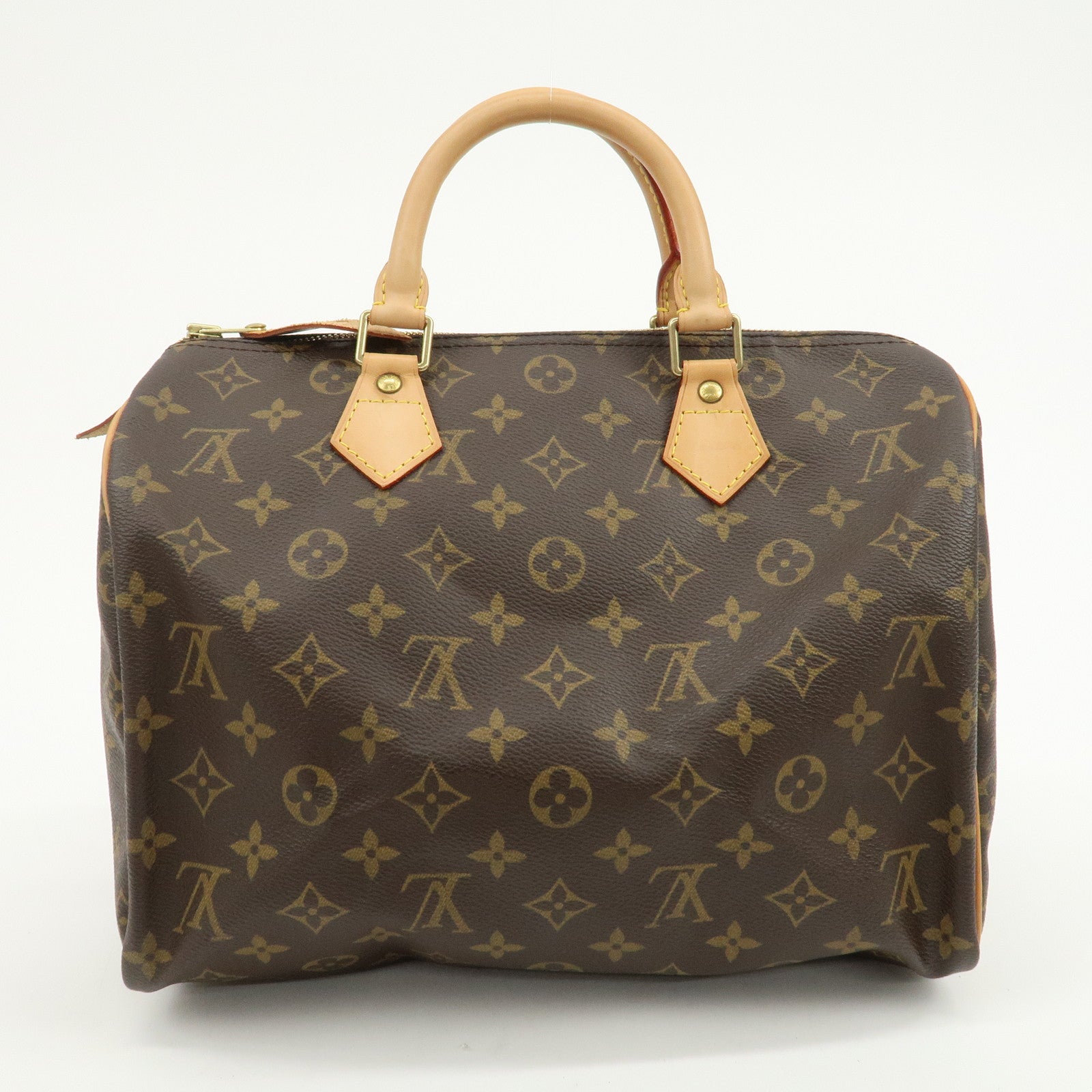 Louis Vuitton Monogram Speedy 30 Boston Bag Hand Bag Brown M41526