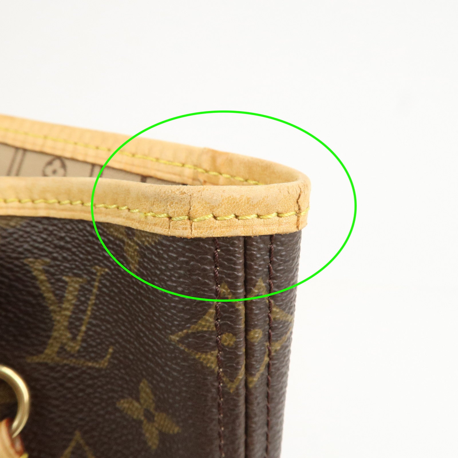 Louis Vuitton Monogram Neverfull MM Tote Bag Brown M40156