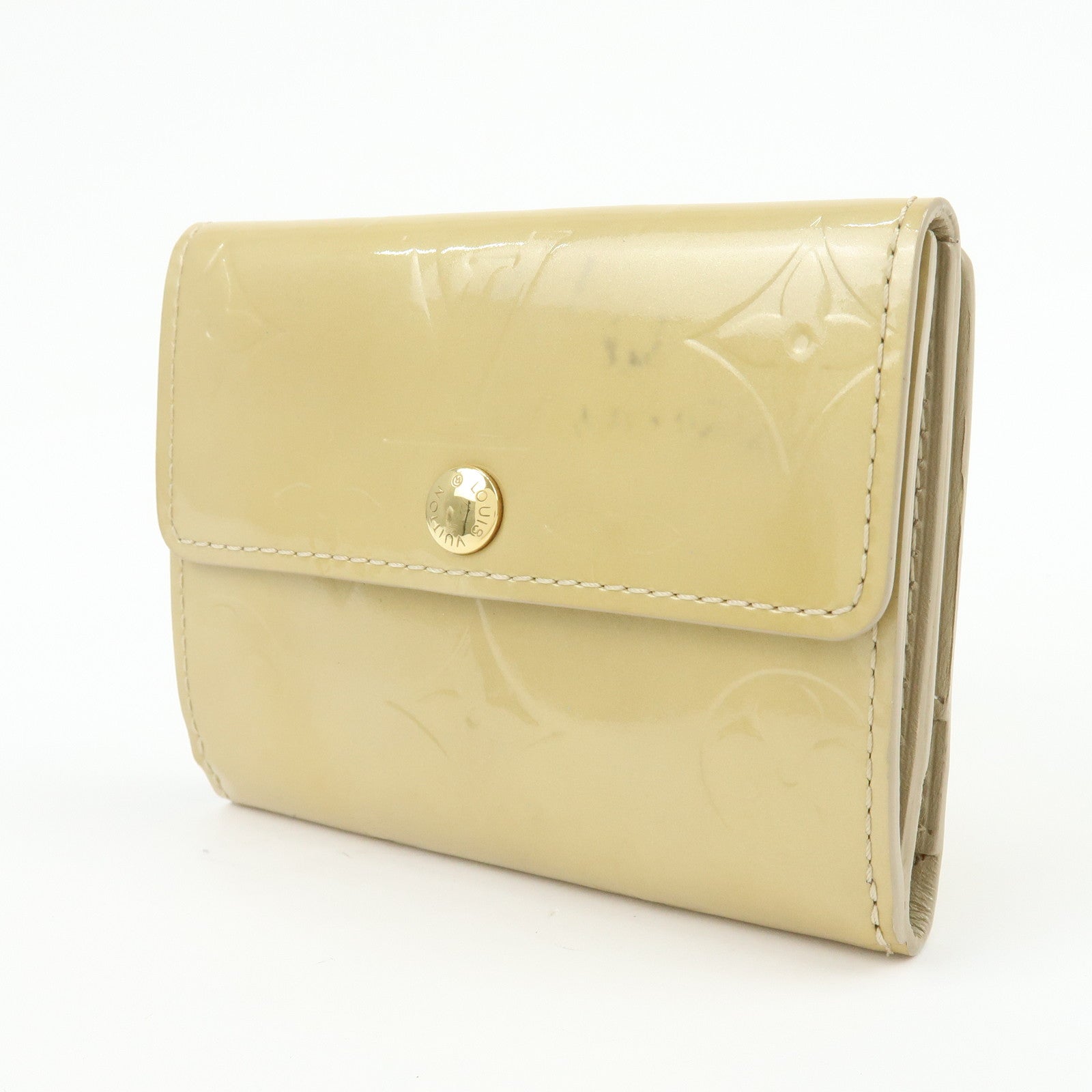 Louis Vuitton Monogram Vernis Leather Ludlow Wallet Beige M91160