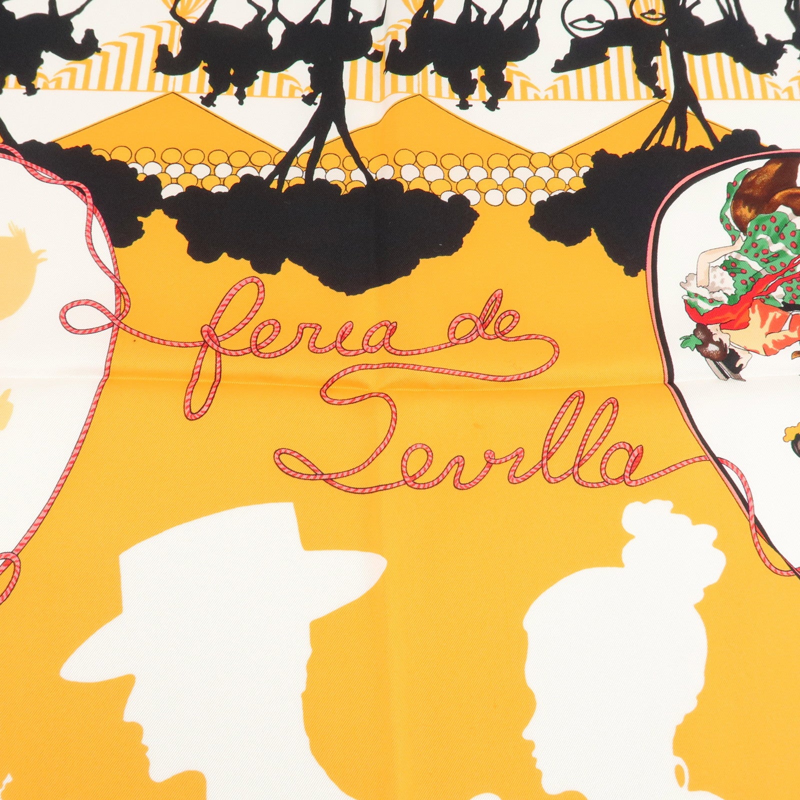 HERMES Carre 90 Silk 100% Scarf Les Voitures A Transformation Black Used