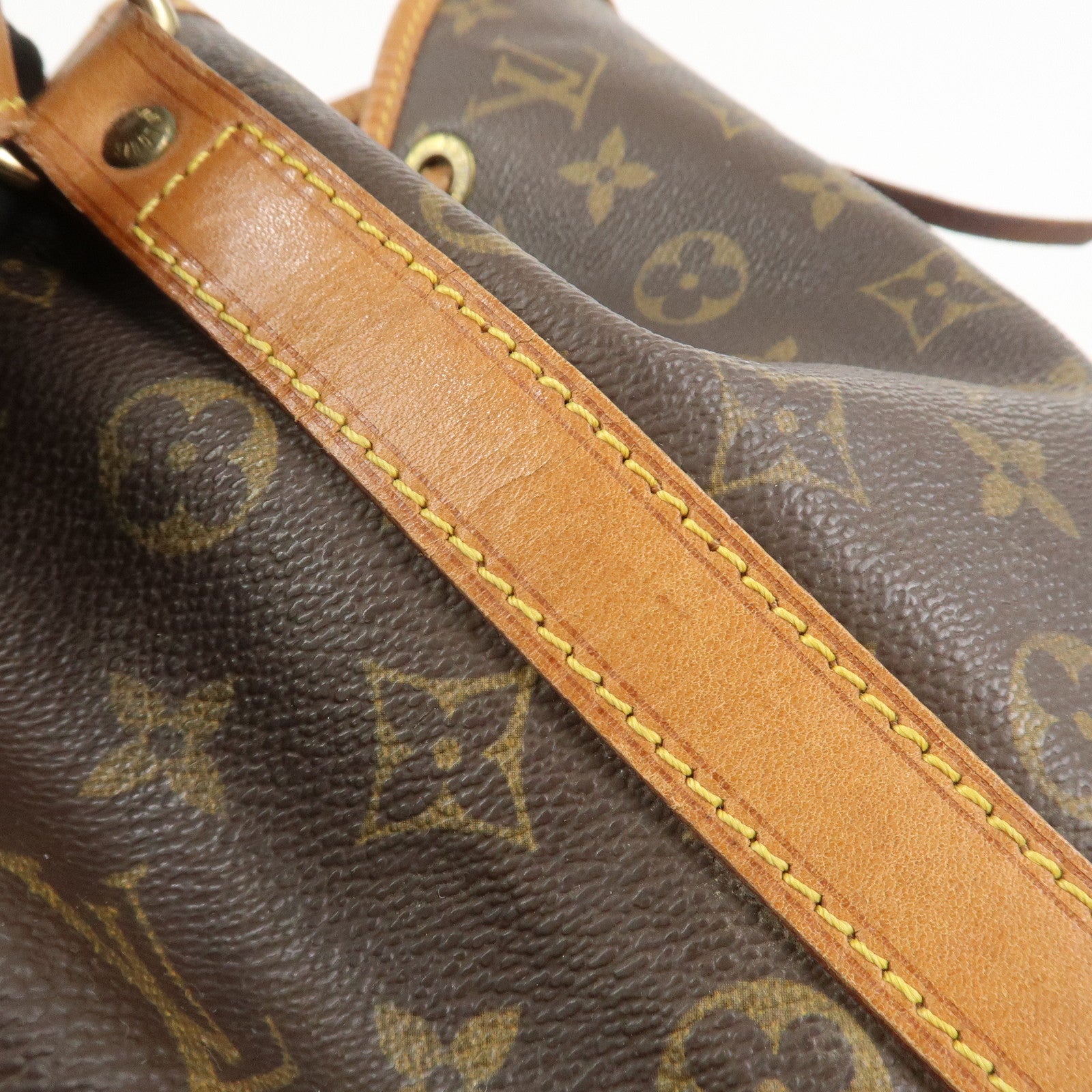 Louis Vuitton Monogram Petit Noe Shoulder Bag Brown M42226