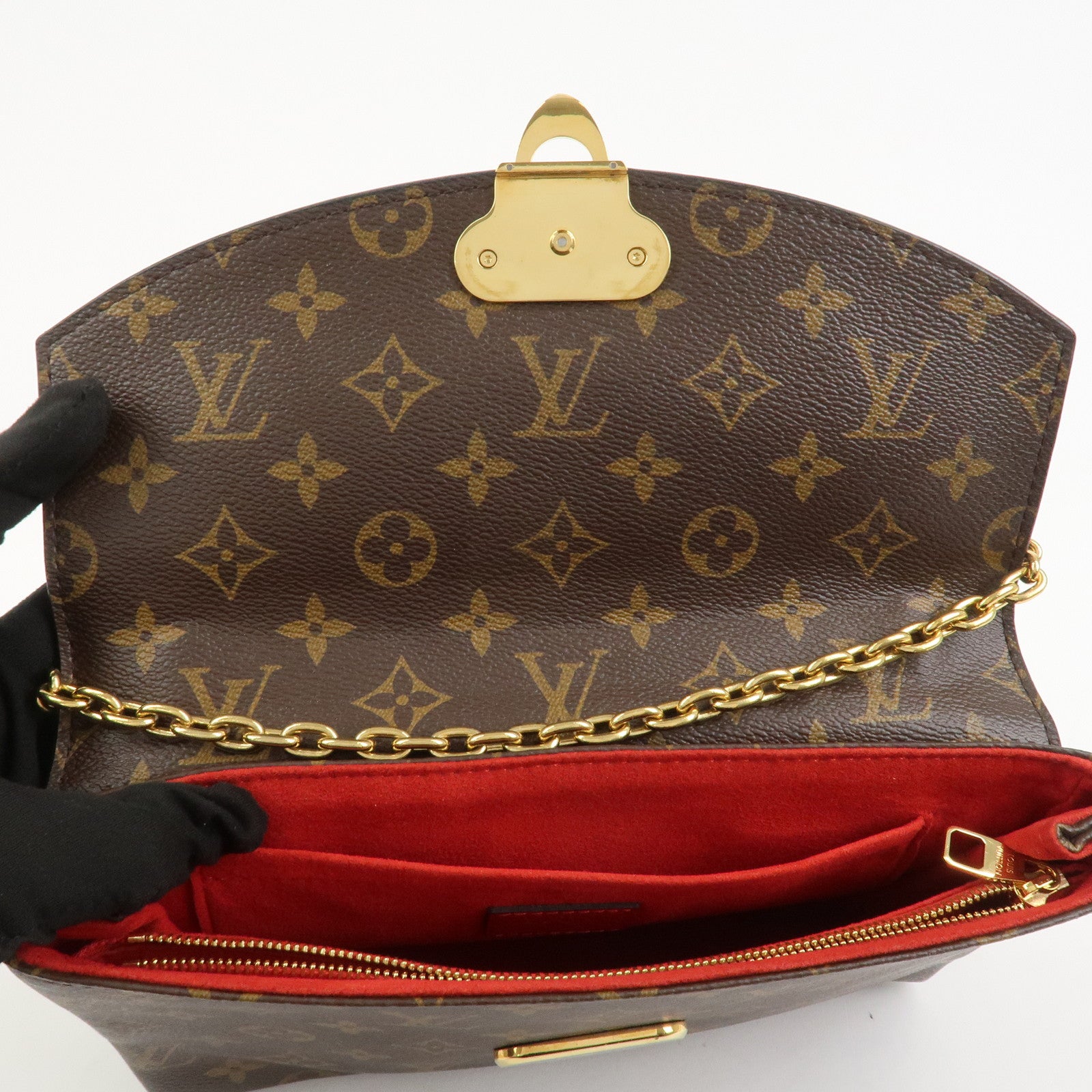 Louis Vuitton Monogram Saint Placide Chain Shoulder Bag M43713