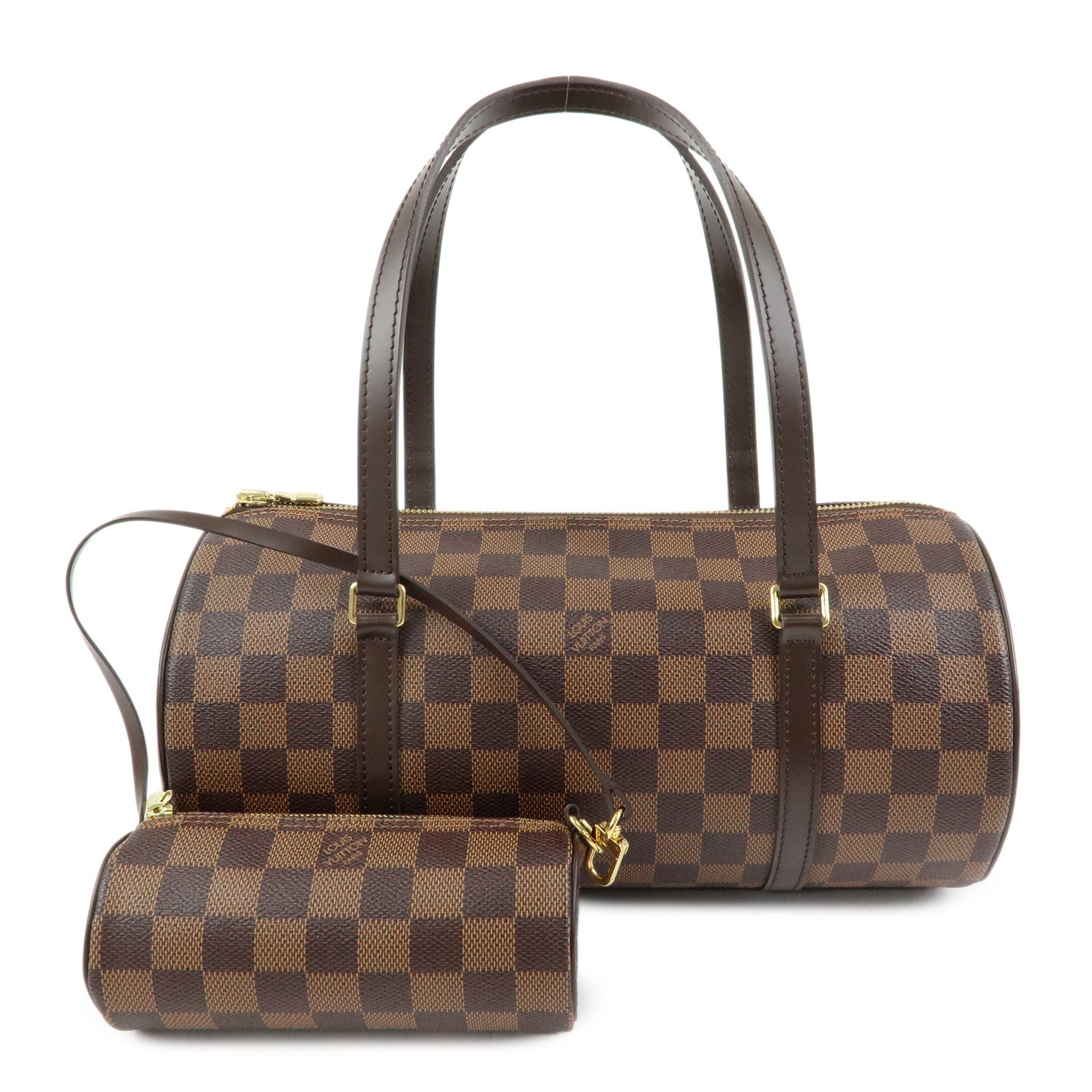 Louis Vuitton Damier Ebene Papillon 30 Hand Bag Brown N51303