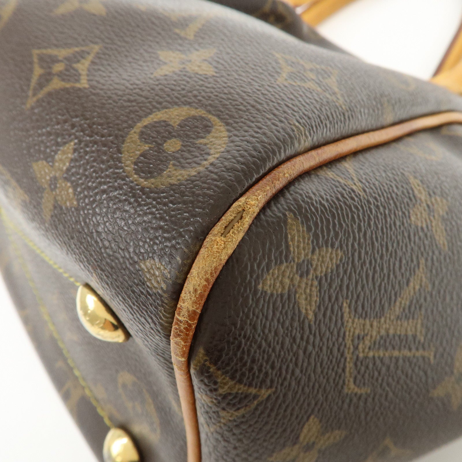 Louis Vuitton Monogram Tivoli PM Hand Bag Shoulder Bag Brown M40143