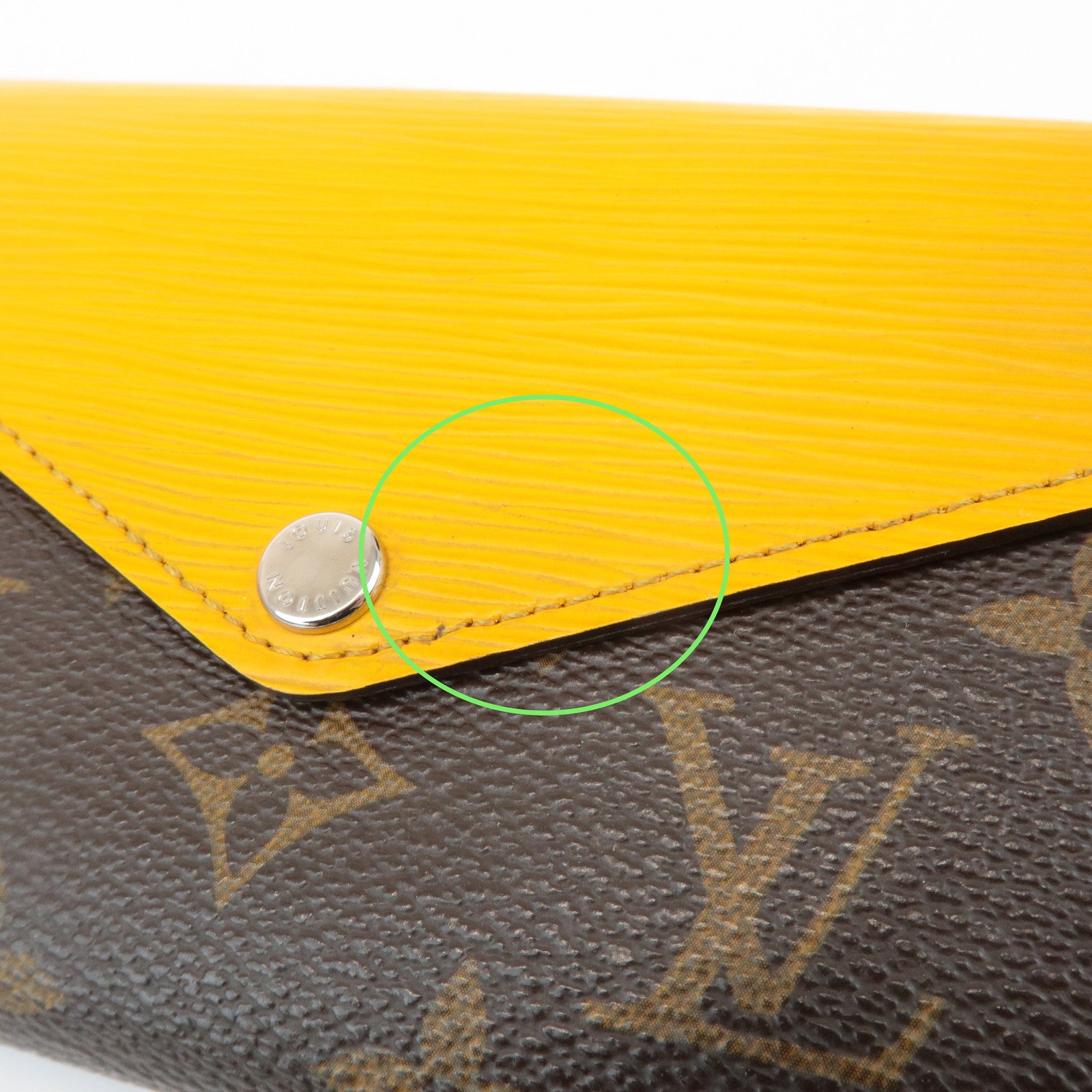 Louis Vuitton Monogram Epi Portefeuille Marie Louron Yellow M60506 Used