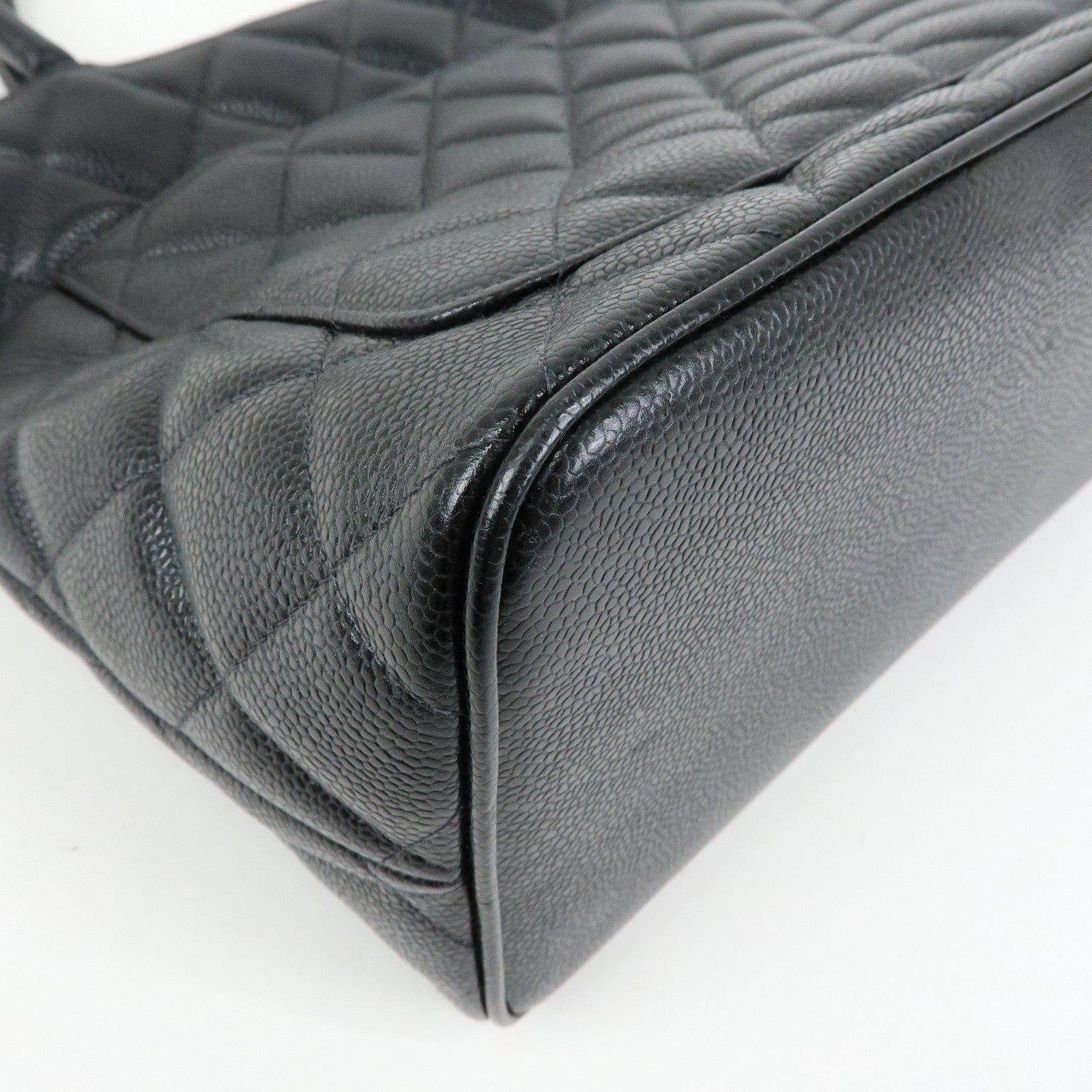 CHANEL Matelasse COCO Mark Medallion Tote Bag Hand Bag Black A01804