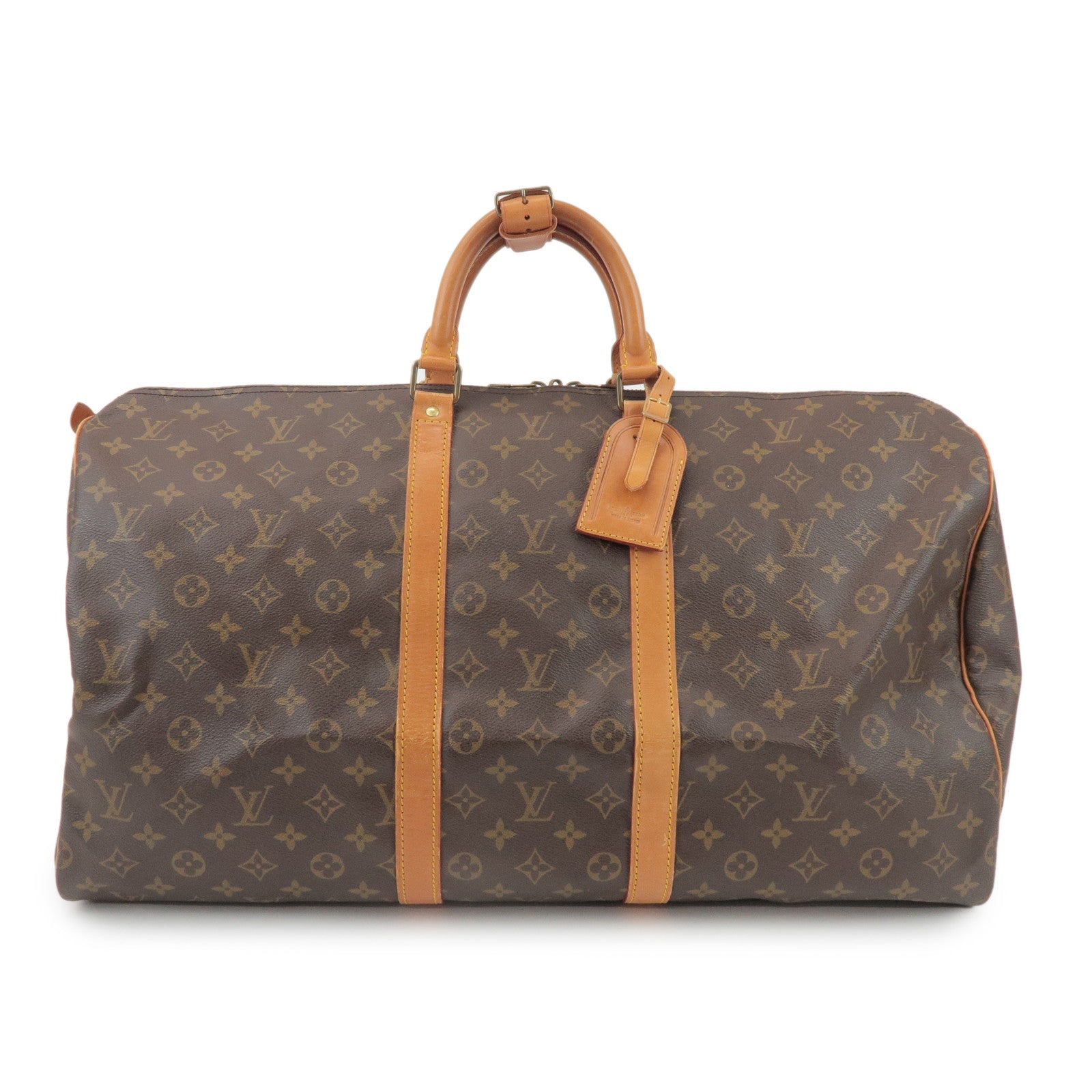 Louis Vuitton Monogram Keep All 55 Boston Bag Brown M41424