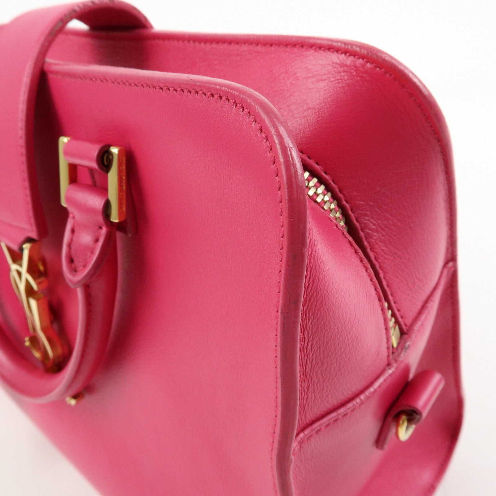 SAINT LAURENT PARIS Cassandra Leather 2Way Hand Shoulder Bag 372087