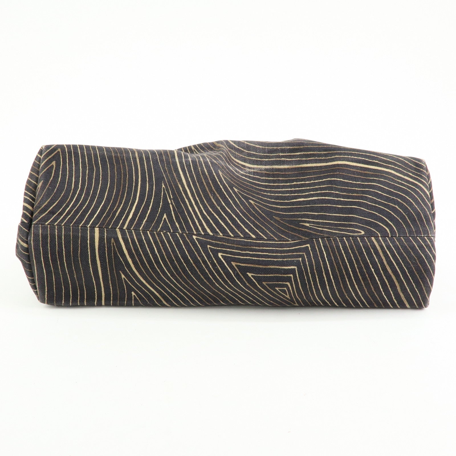 BOTTEGA VENETA Canvas Leather Tote Bag Hand Bag Brown