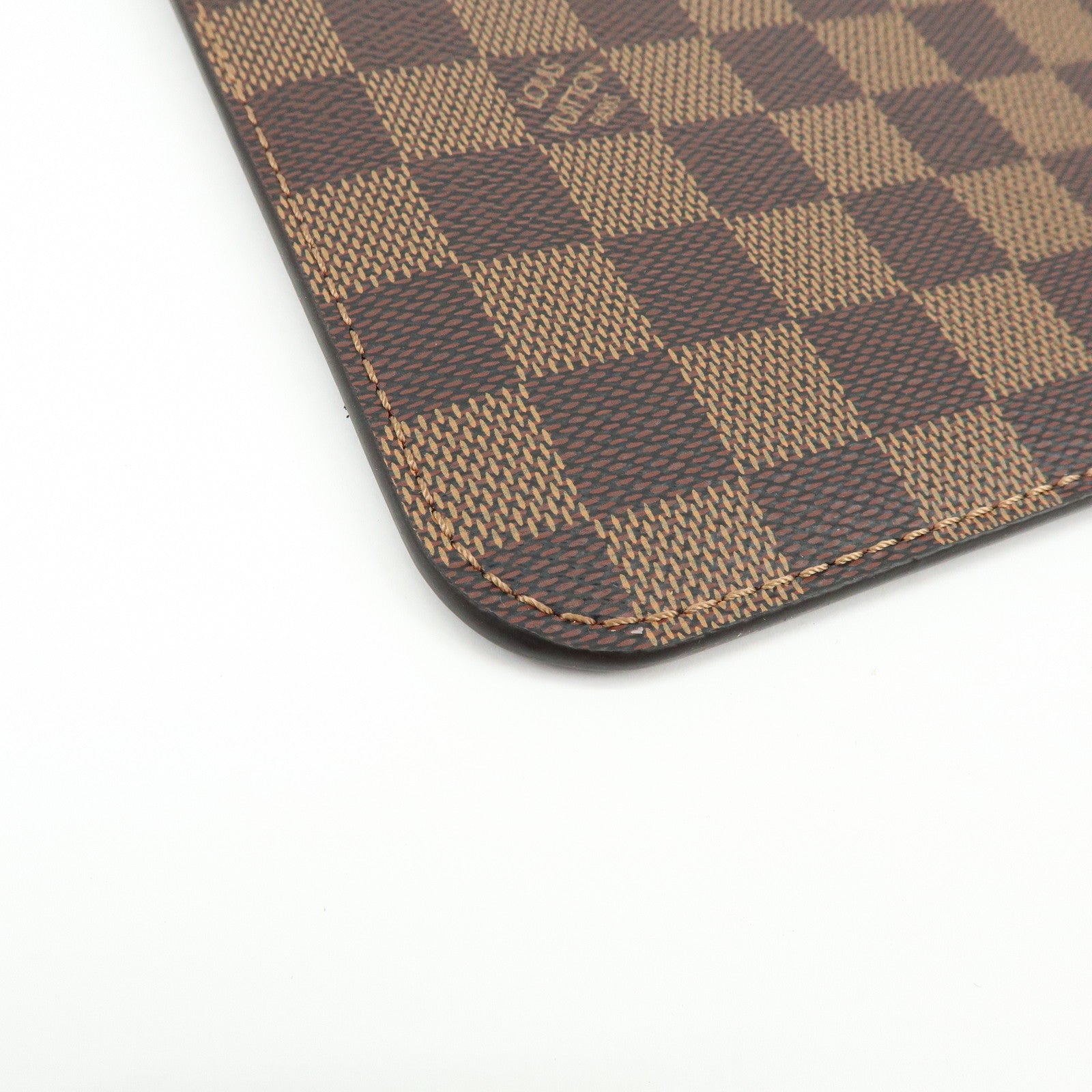 Louis Vuitton Damier Canvas Pouch for Neverfull MM Ebene N41358